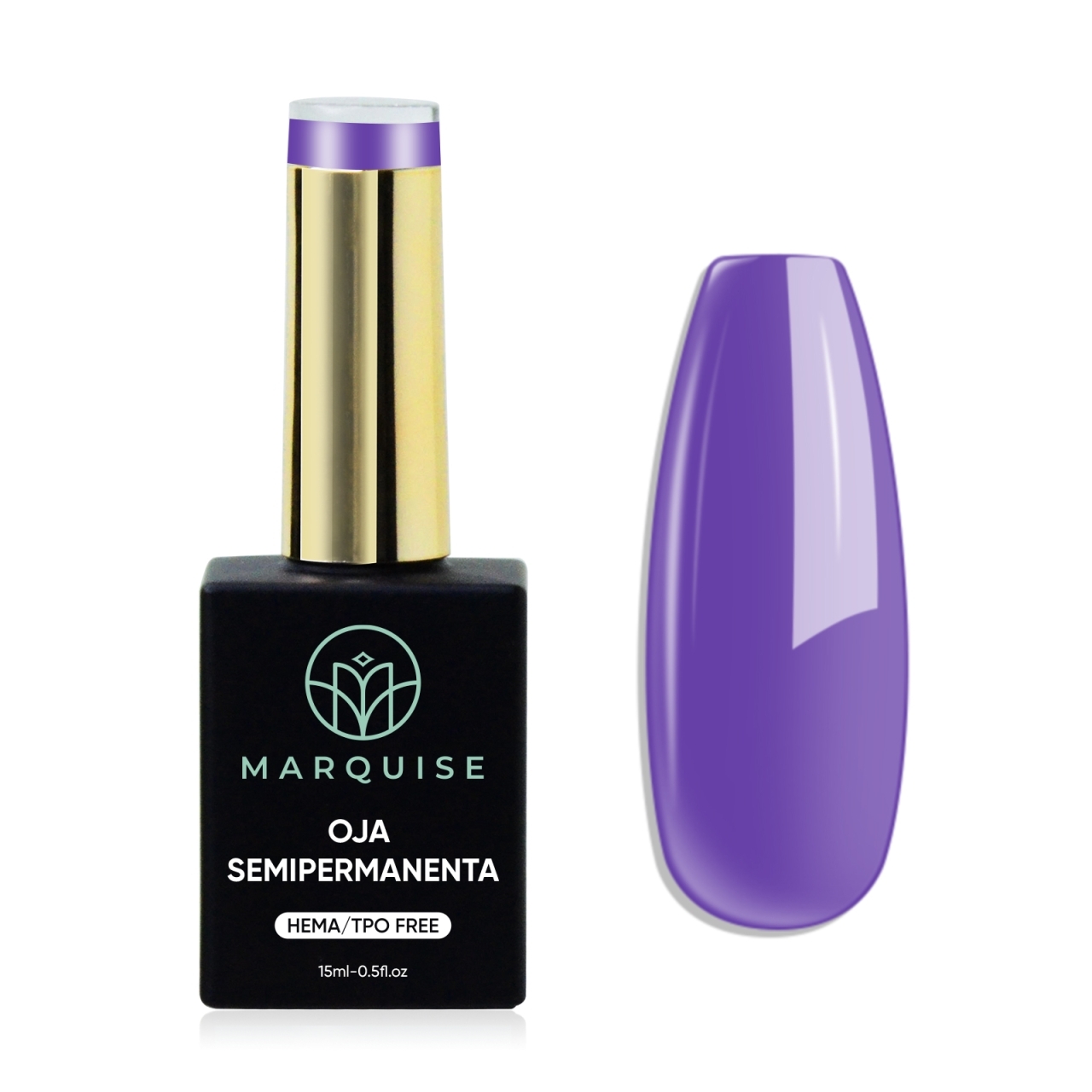 Oja semipermanenta HEMA/TPO FREE, Marquise, Pure Color JY308, 15 ml - poza 1