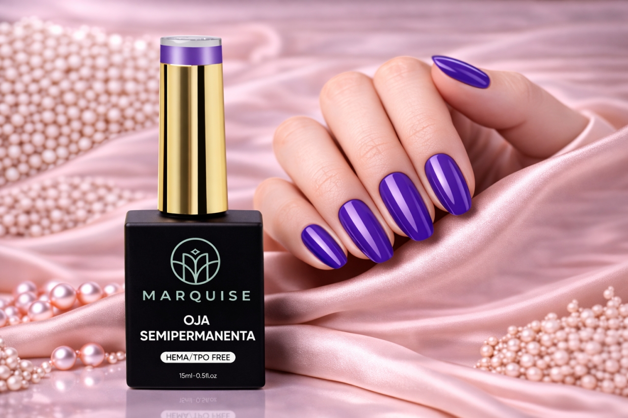 Oja semipermanenta HEMA/TPO FREE, Marquise, Pure Color JY308, 15 ml - poza 2