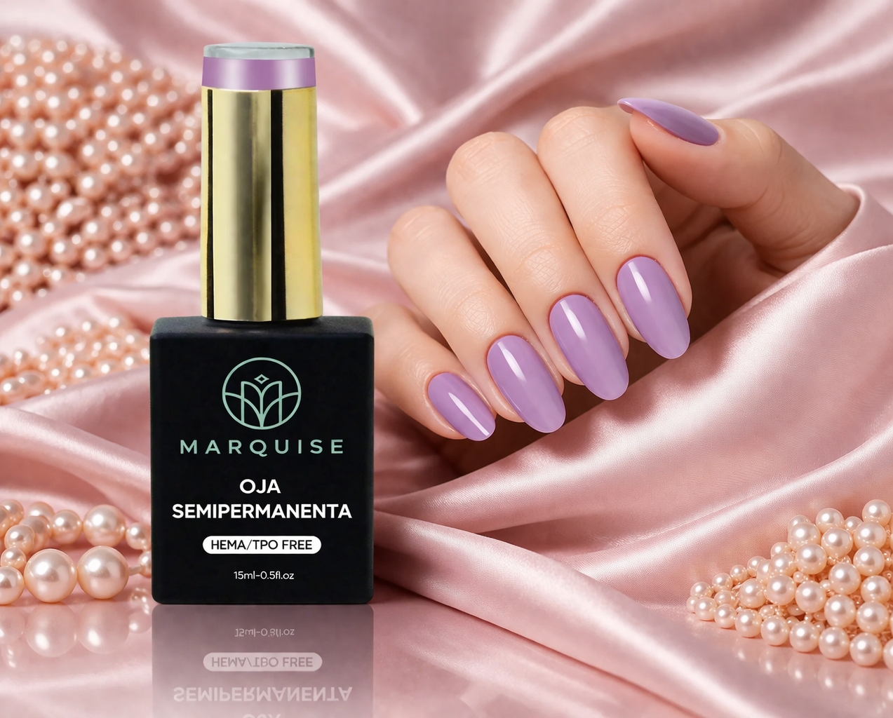 Oja semipermanenta HEMA/TPO FREE, Marquise, Pure Color JY324, 15 ml - poza 2