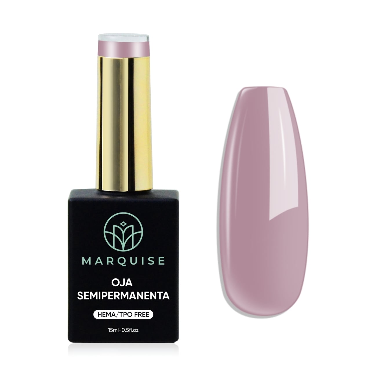 Oja semipermanenta HEMA/TPO FREE, Marquise, Pure Color JY327, 15 ml - poza 1