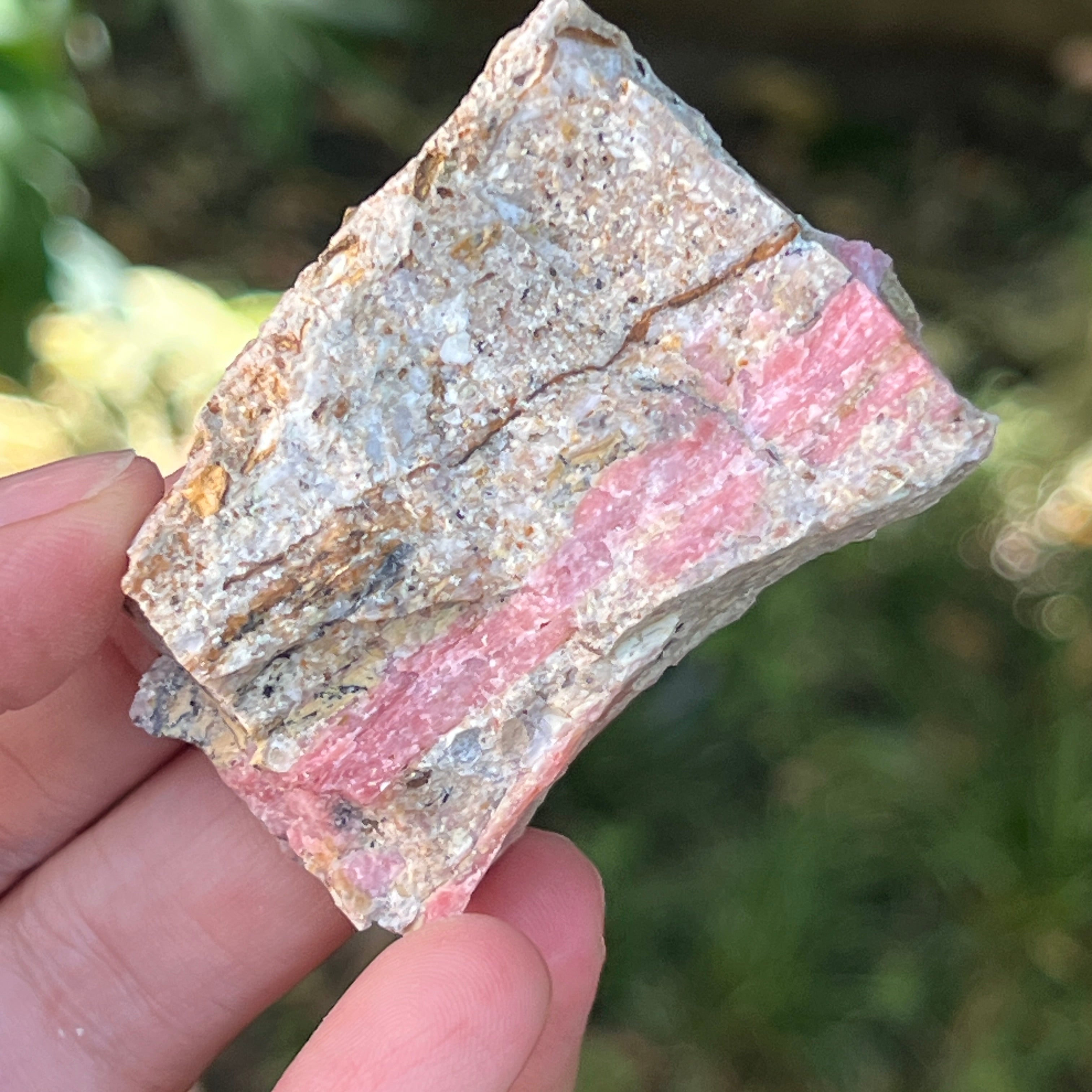 Opal roz piatra bruta (din Peru) model 10