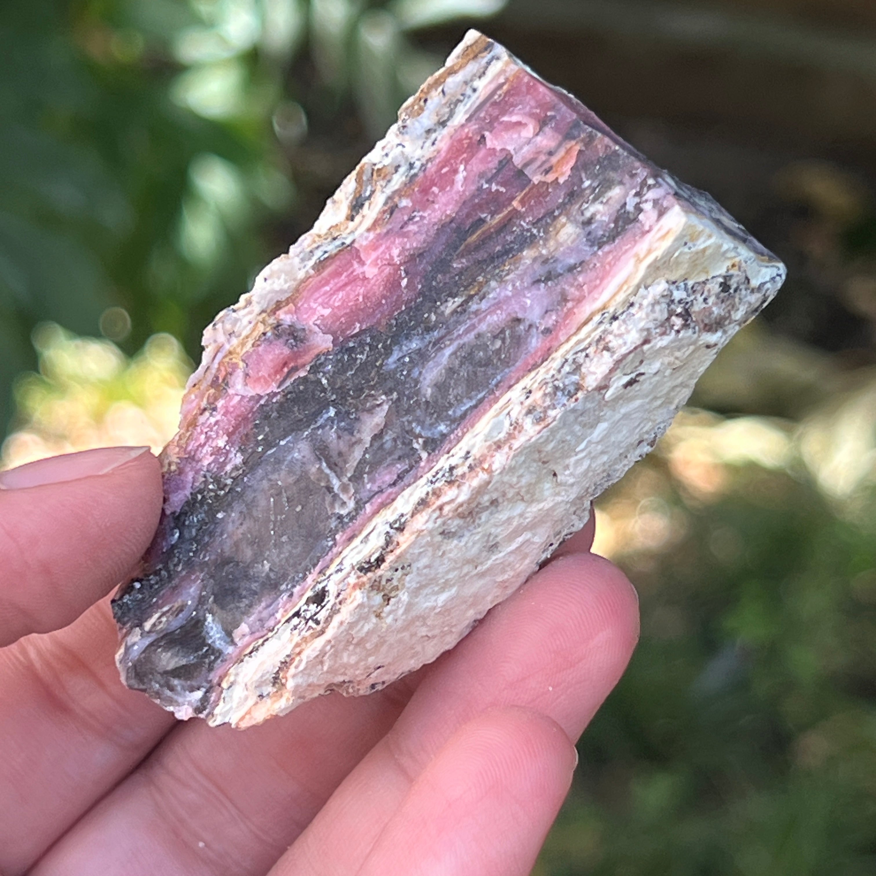 Opal roz piatra bruta (din Peru) model 18