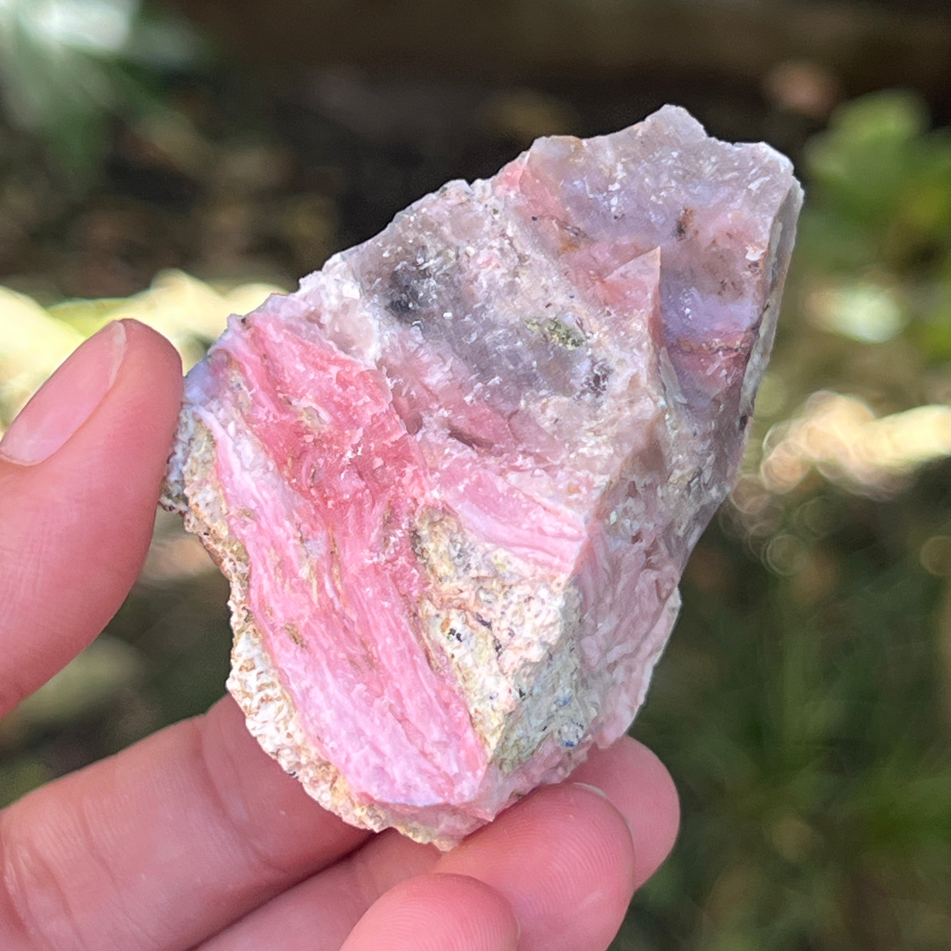 Opal roz piatra bruta (din Peru) model 4