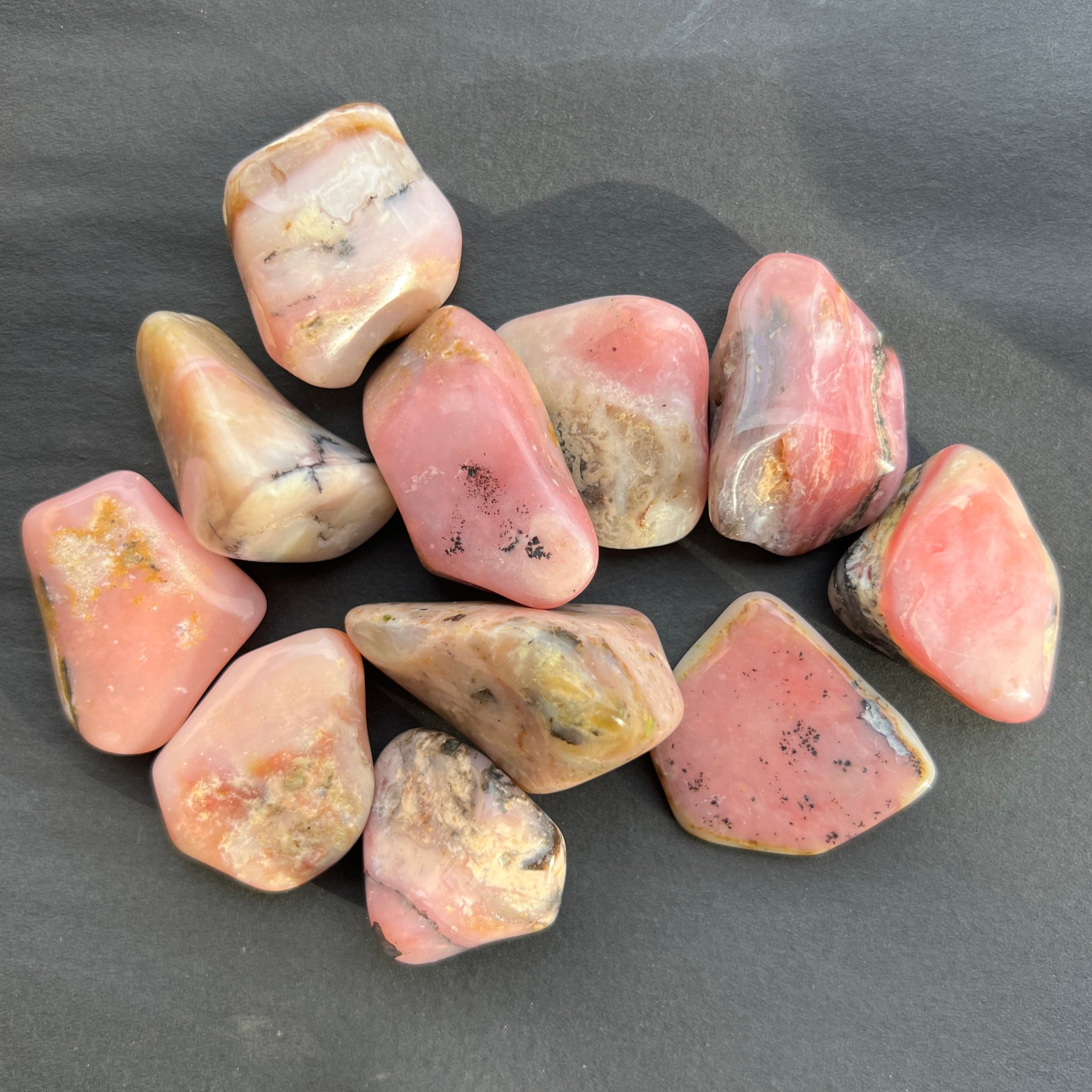 Opal roz piatra rulata Peru