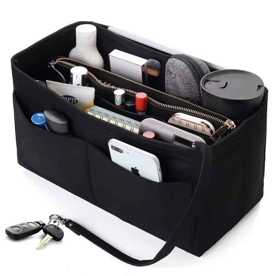 Organizator pentru geanta si portfard detasabil, AC065, Negru - poza 1