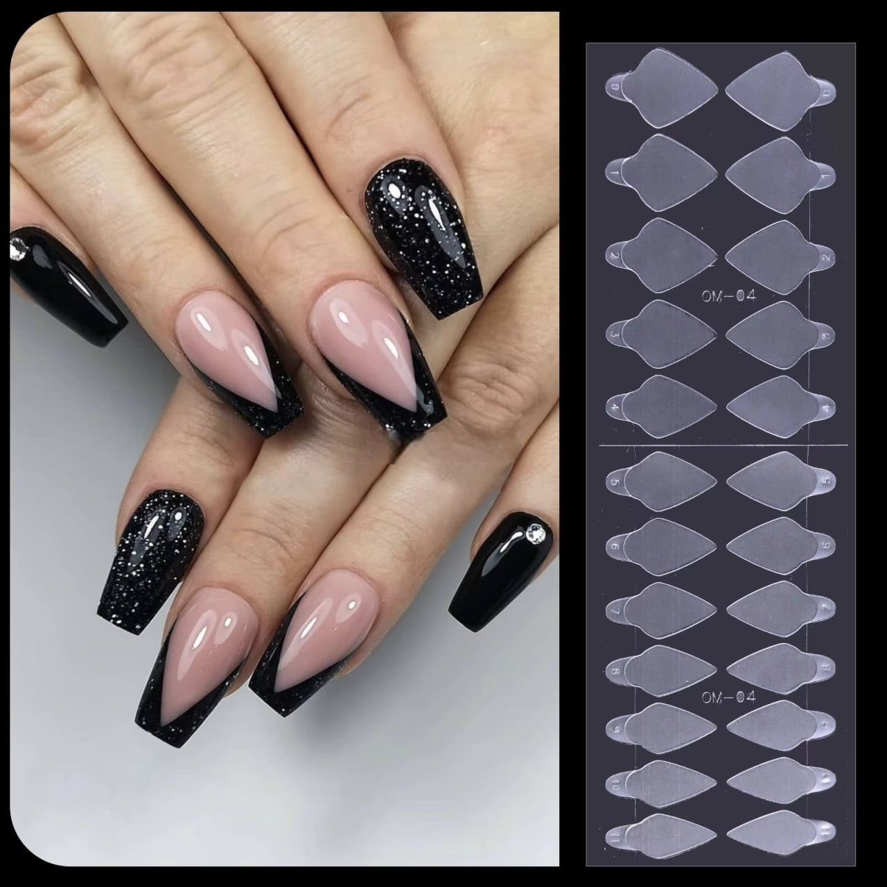 Pad de silicon pentru french, Marquise, TIPS03, 24 buc - poza 1