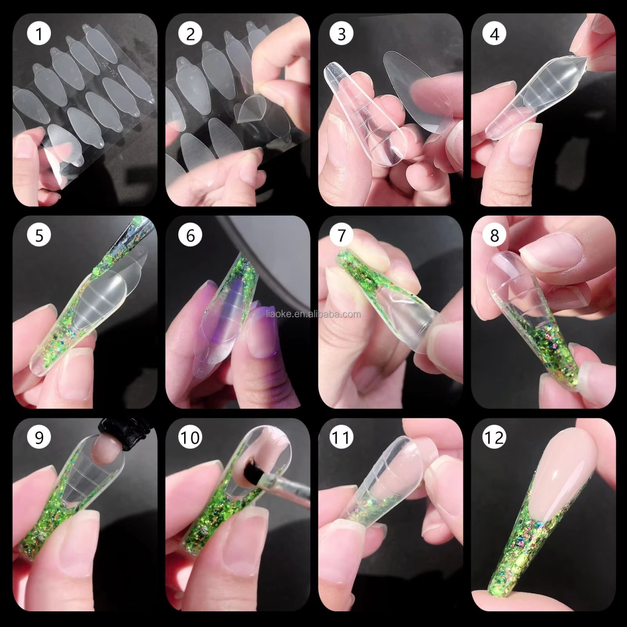 Pad de silicon pentru french, Marquise, TIPS03, 24 buc - poza 2