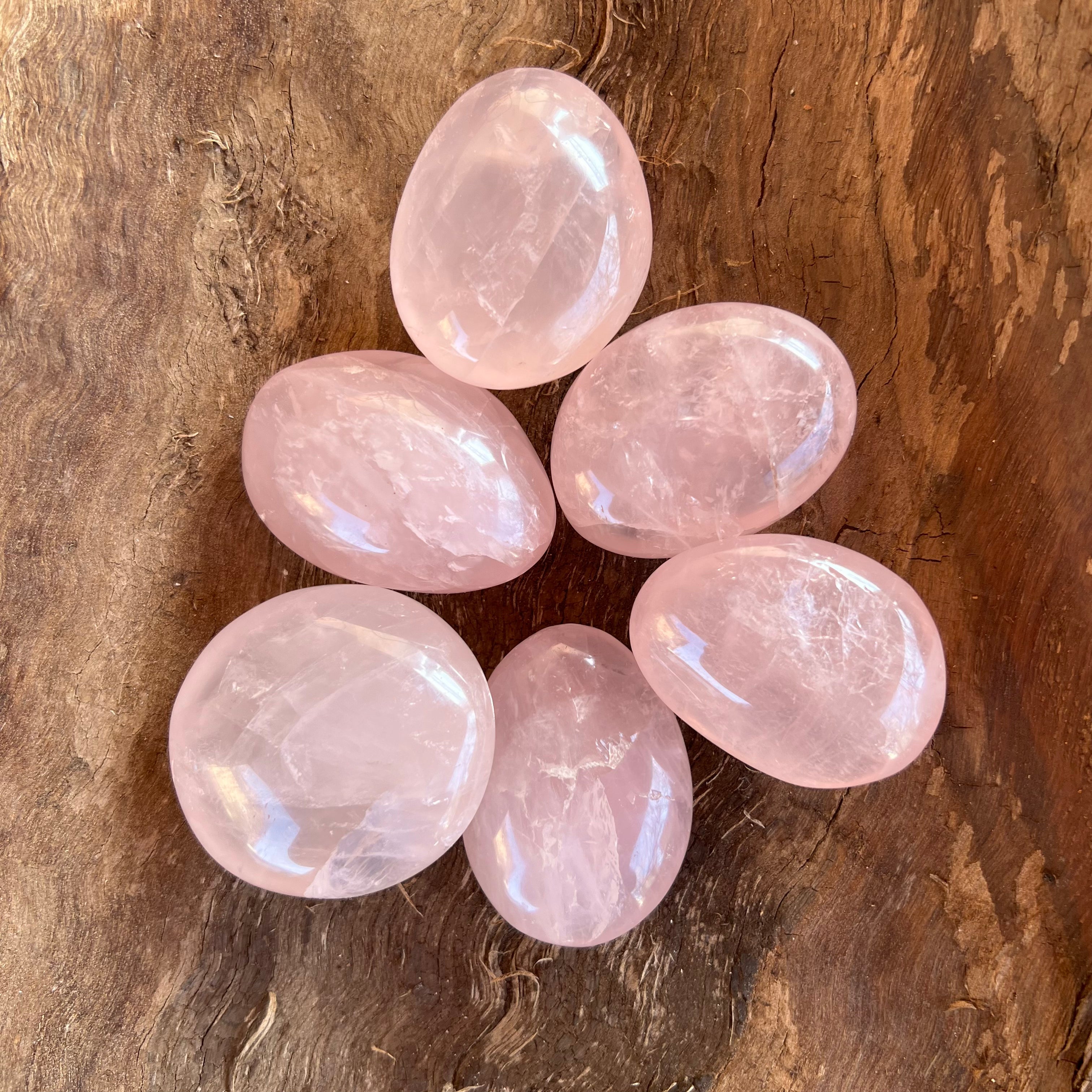 Palm stone cuart roz