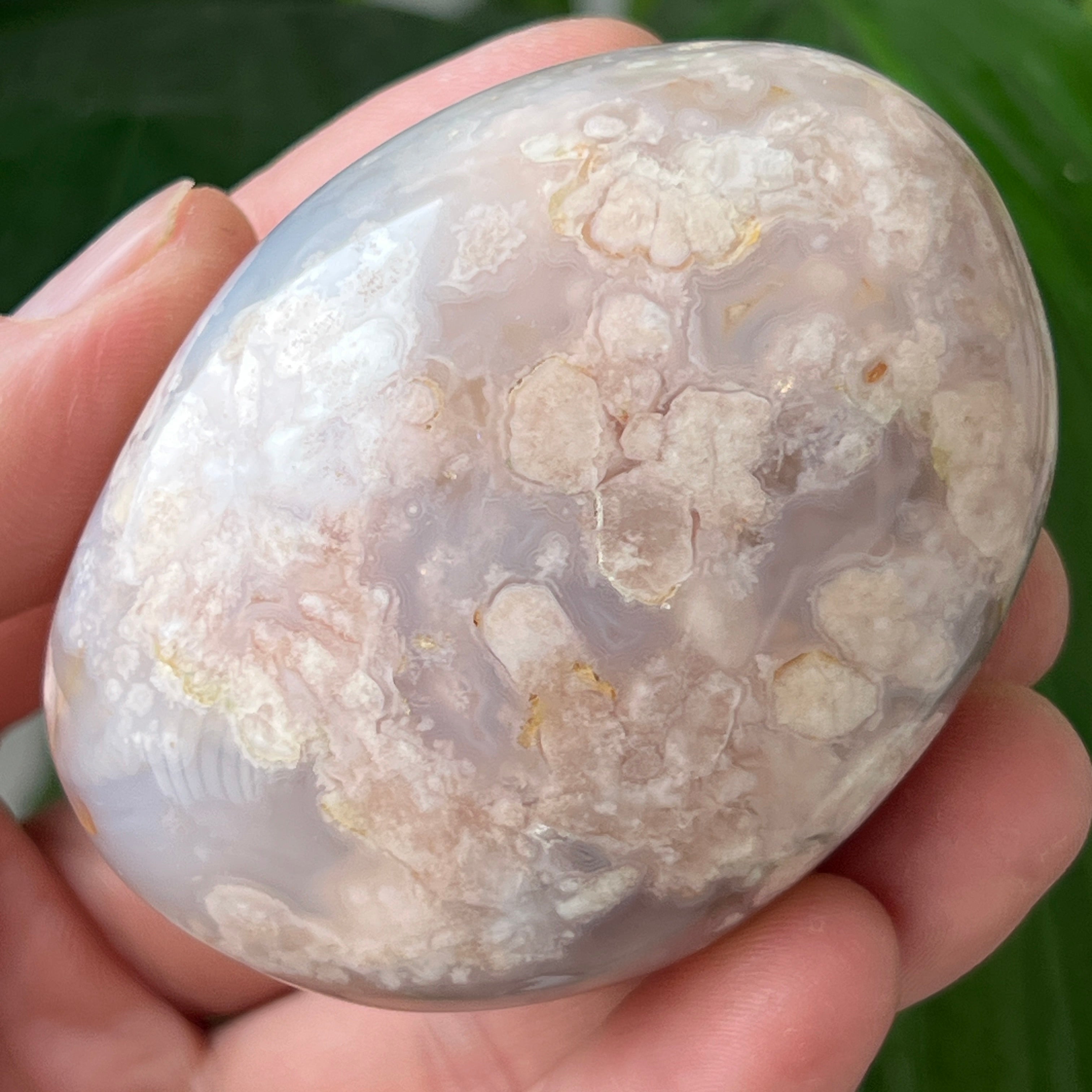 Palmstone agat coral floare rosu m31