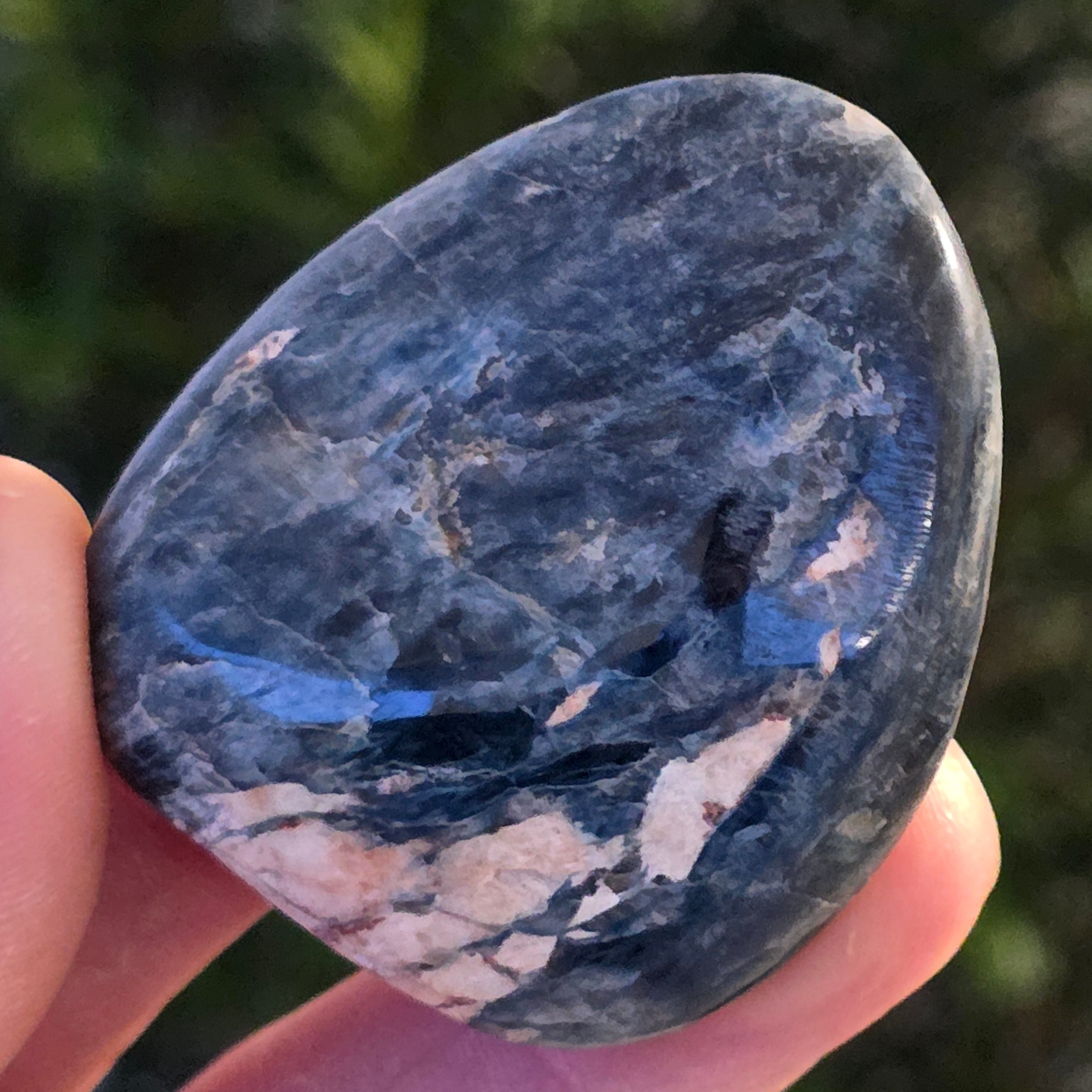 Palmstone apatit dark blue Madagascar | Model 7