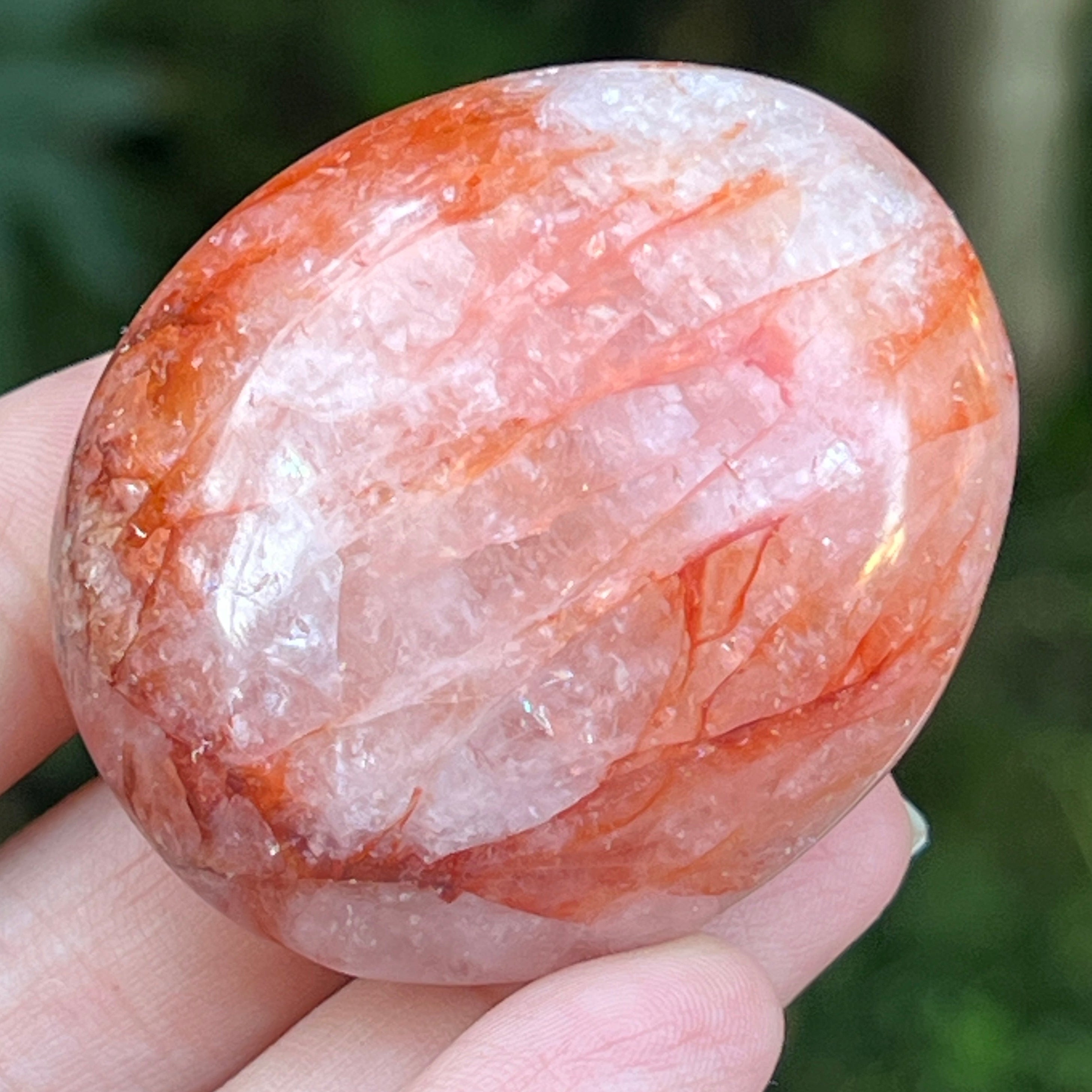 Palmstone cuart rosu hematoid Madagascar m13, cuart de foc