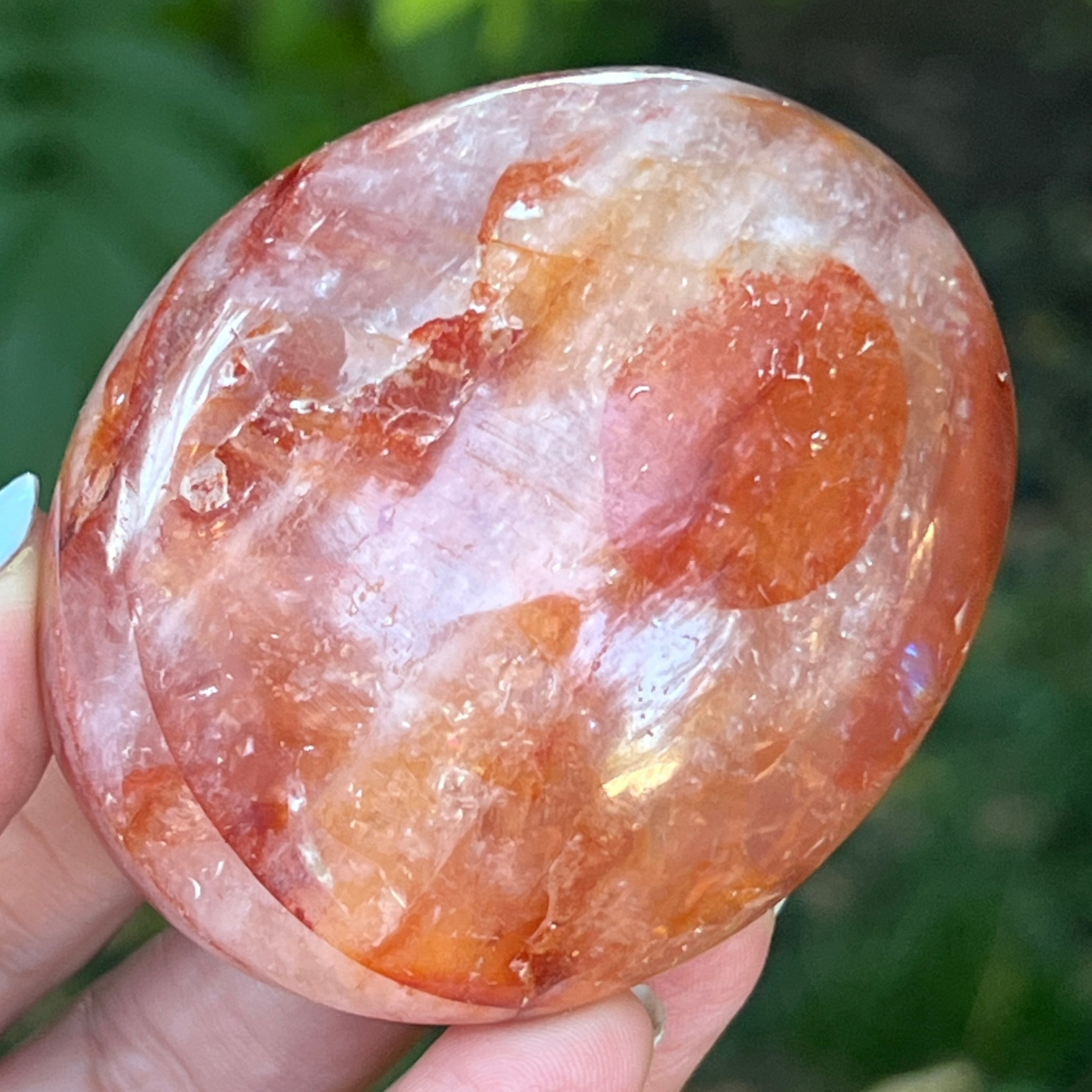 Palmstone cuart rosu hematoid Madagascar m14, cuart de foc
