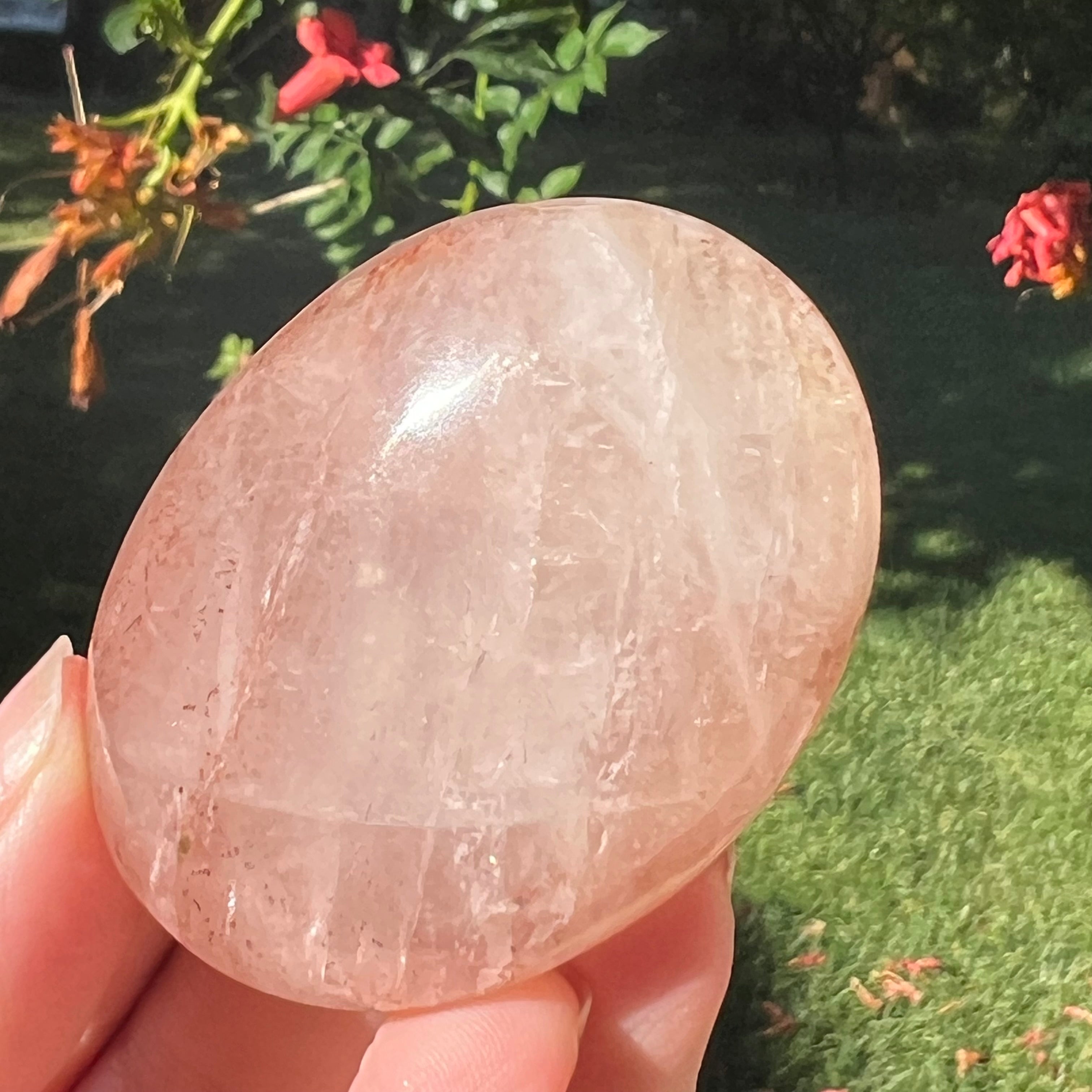 Palmstone cuart rosu hematoid Madagascar m7, cuart de foc