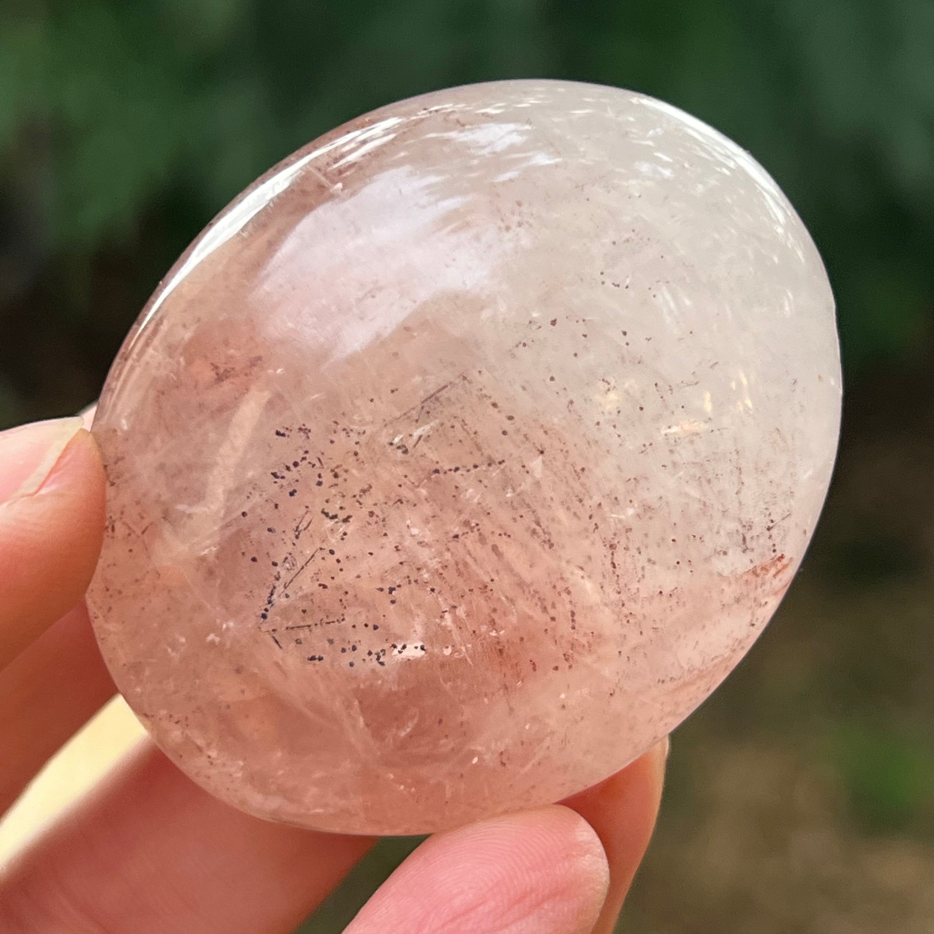 Palmstone cuart rosu hematoid Madagascar m8, cuart de foc