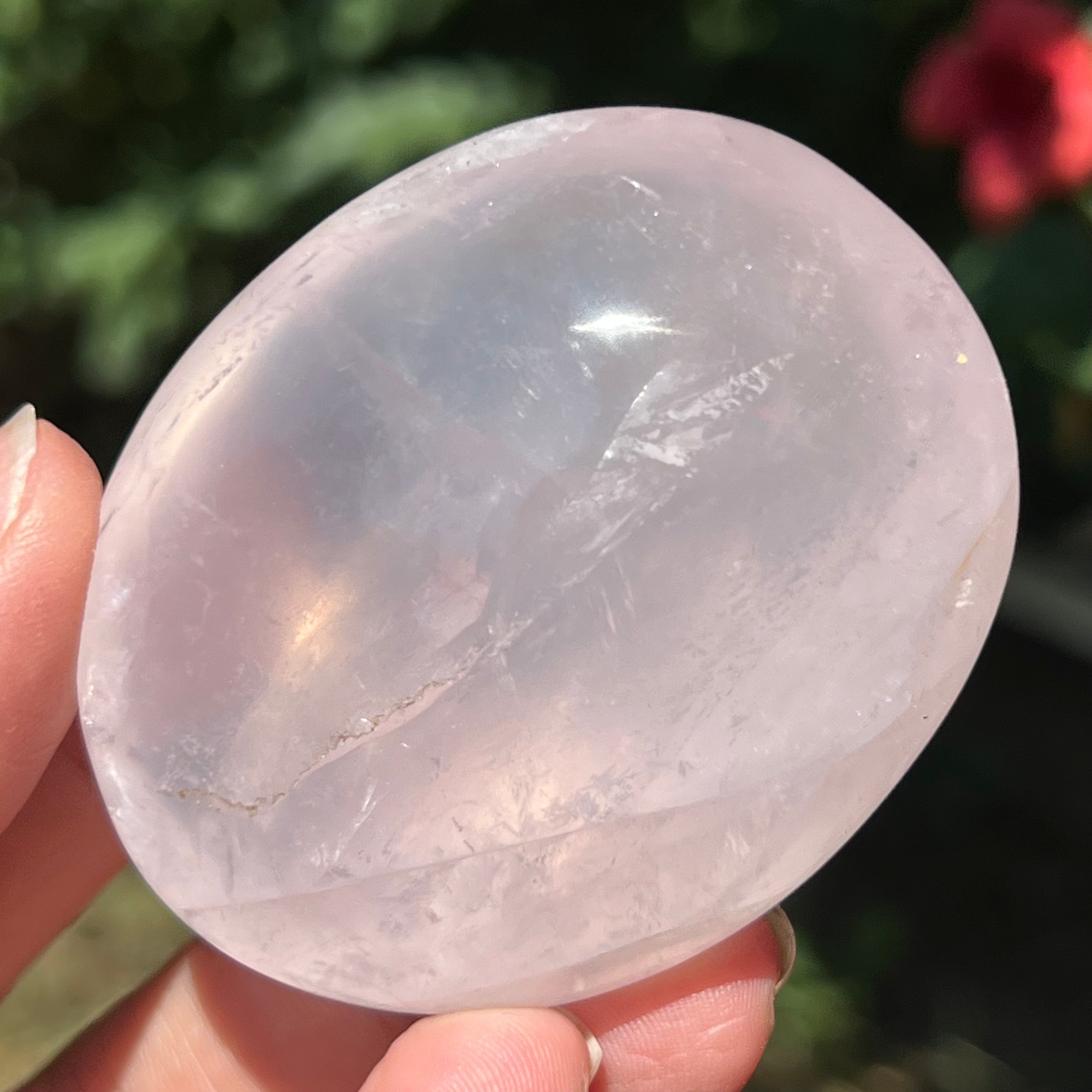 Palmstone cuart roz perlat din Madagascar, girasol m4