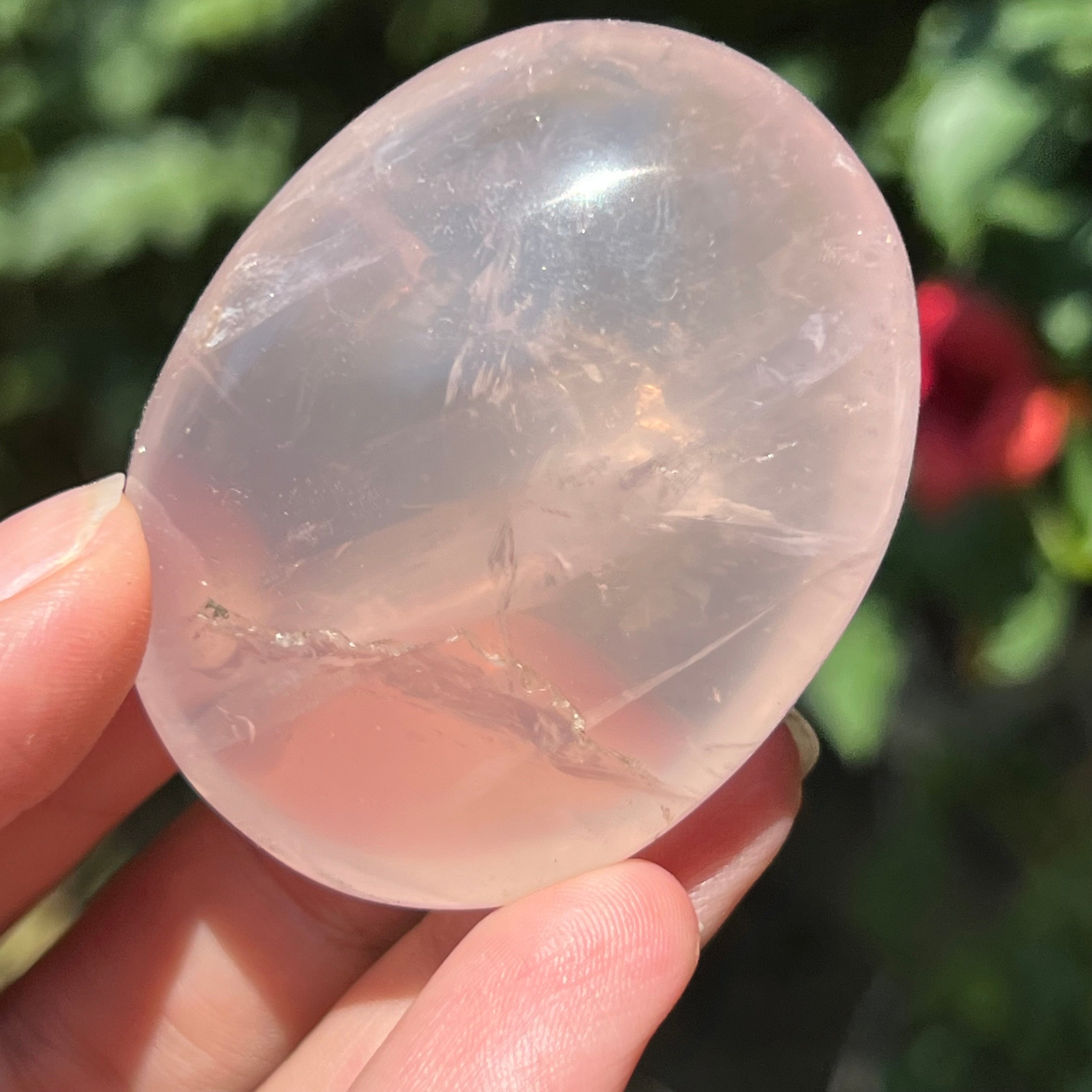 Palmstone cuart roz perlat din Madagascar, girasol m6