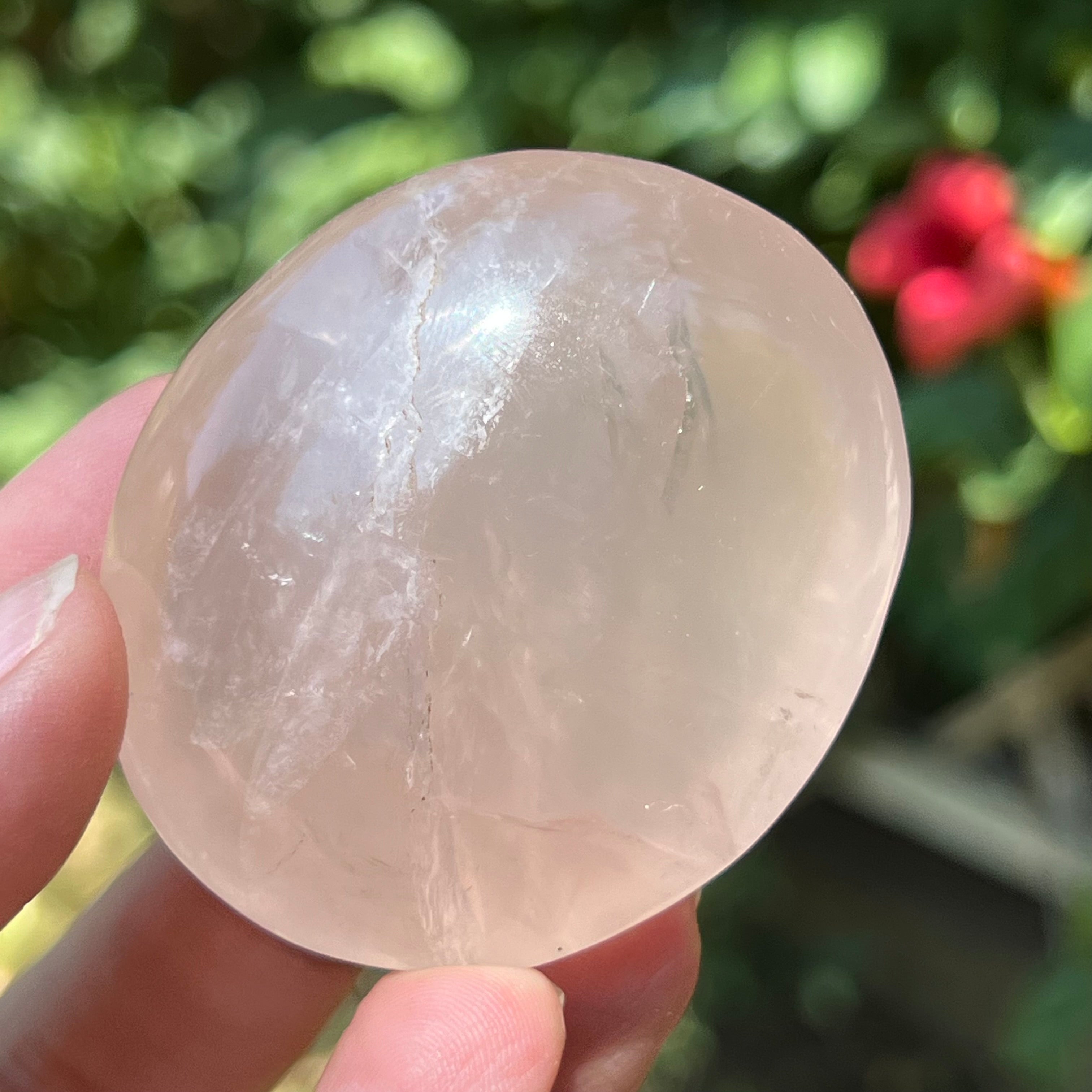 Palmstone cuart roz perlat din Madagascar, girasol m9