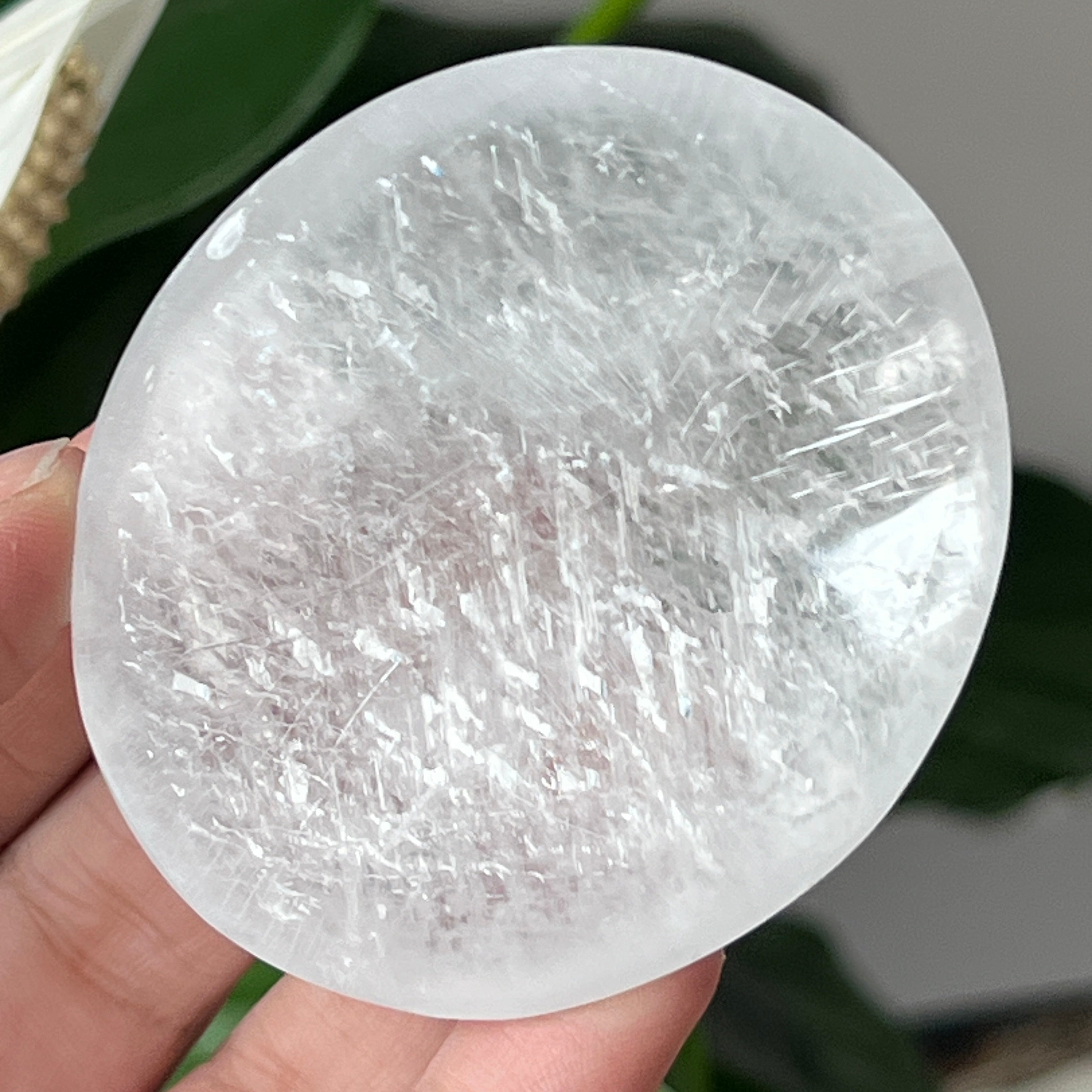 Palmstone din sticla selenit