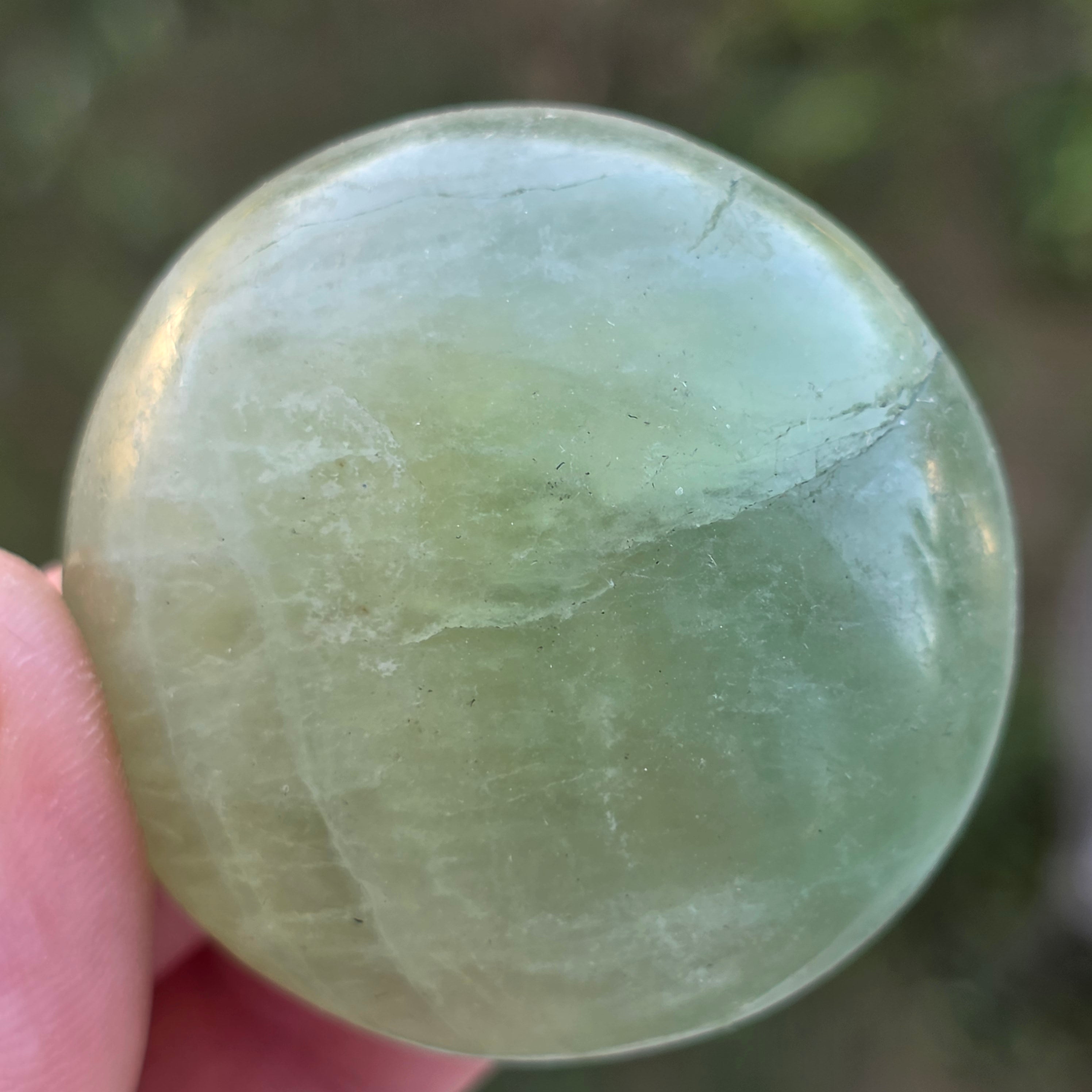Palmstone fluorit verde model 5, din Madagascar