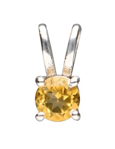 Pandantiv citrin 1 cm, piatra lunii noiembrie, birthstone