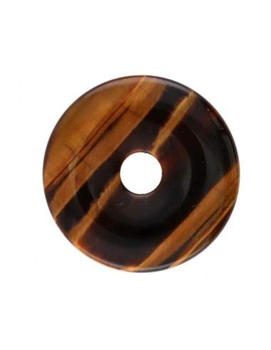 Pandantiv ochi de tigru piatra pi donut L