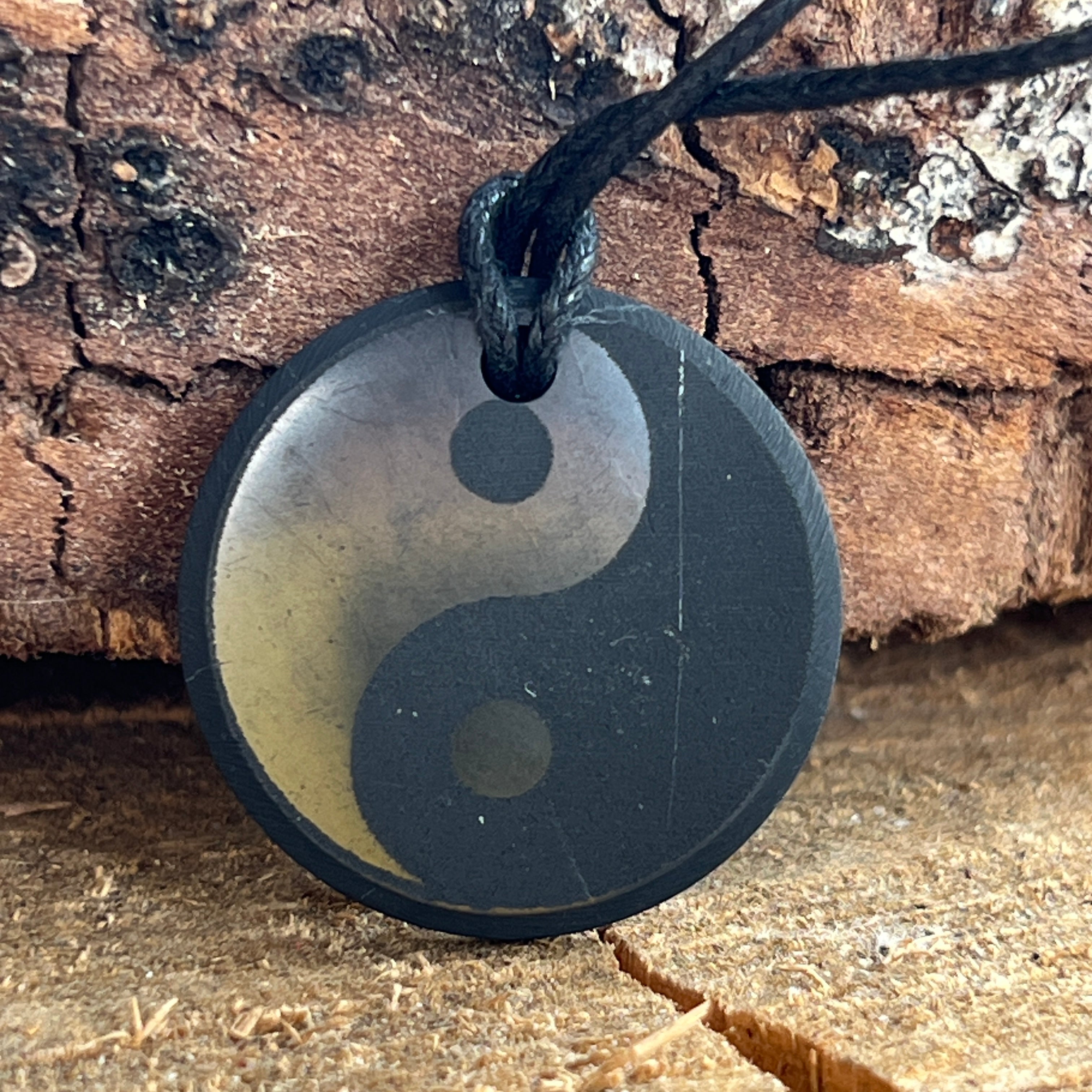 Pandantiv shungit Yin Yang