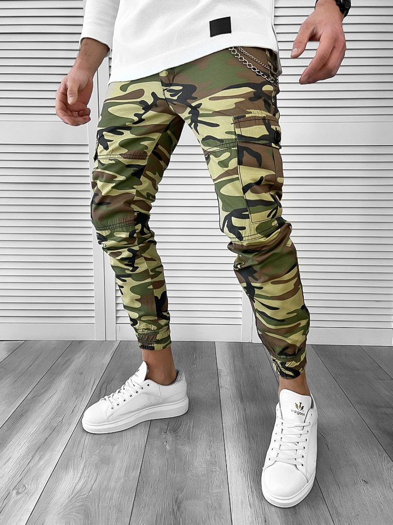 Pantaloni barbati casual cargo 7043 D5-4.2