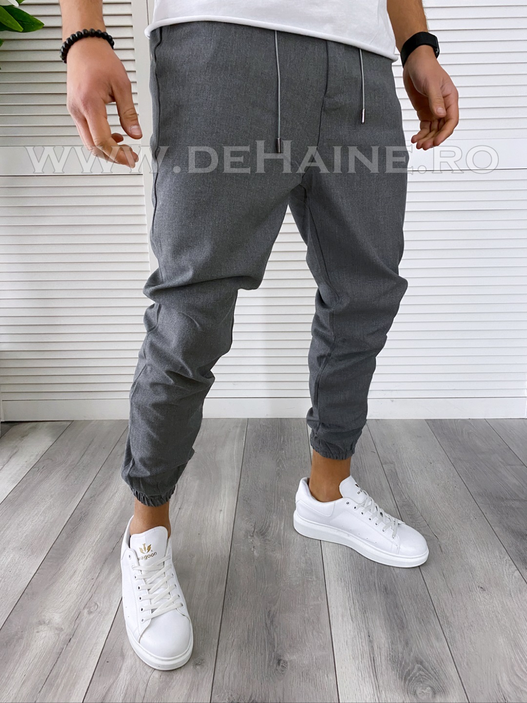 Pantaloni barbati casual gri inchis B2497 B3-B4.1
