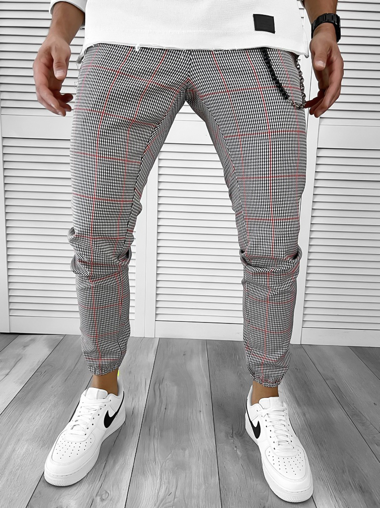 Pantaloni barbati casual in carouri 11963 F3-5.3