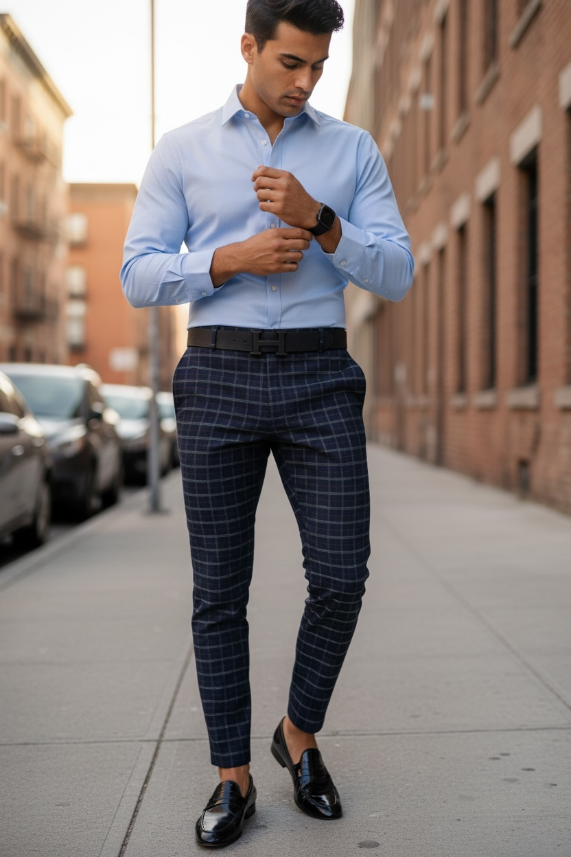 Pantaloni barbati eleganti B1732 i10-4.3