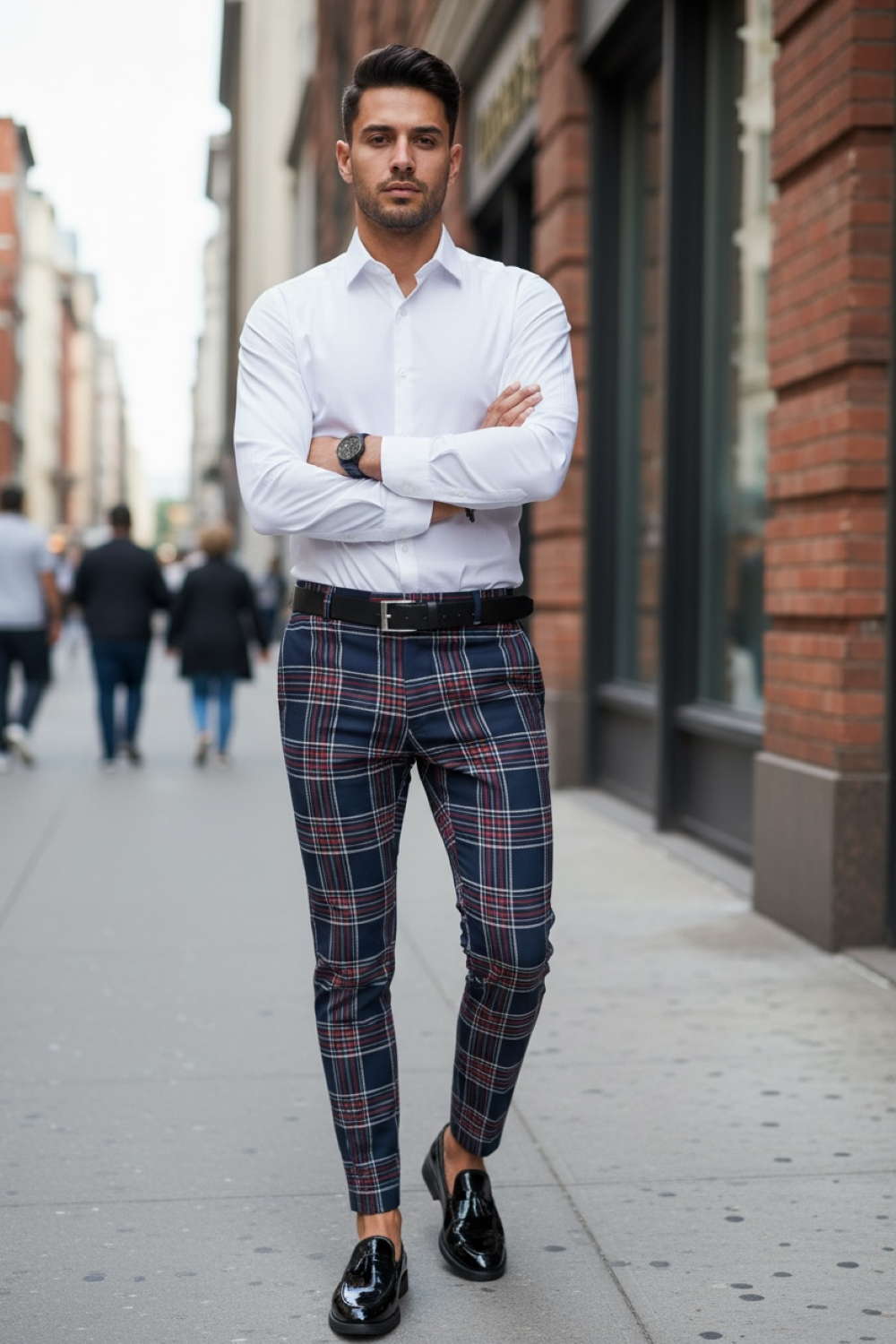 Pantaloni barbati eleganti B1834 F7-3.1 U4-1