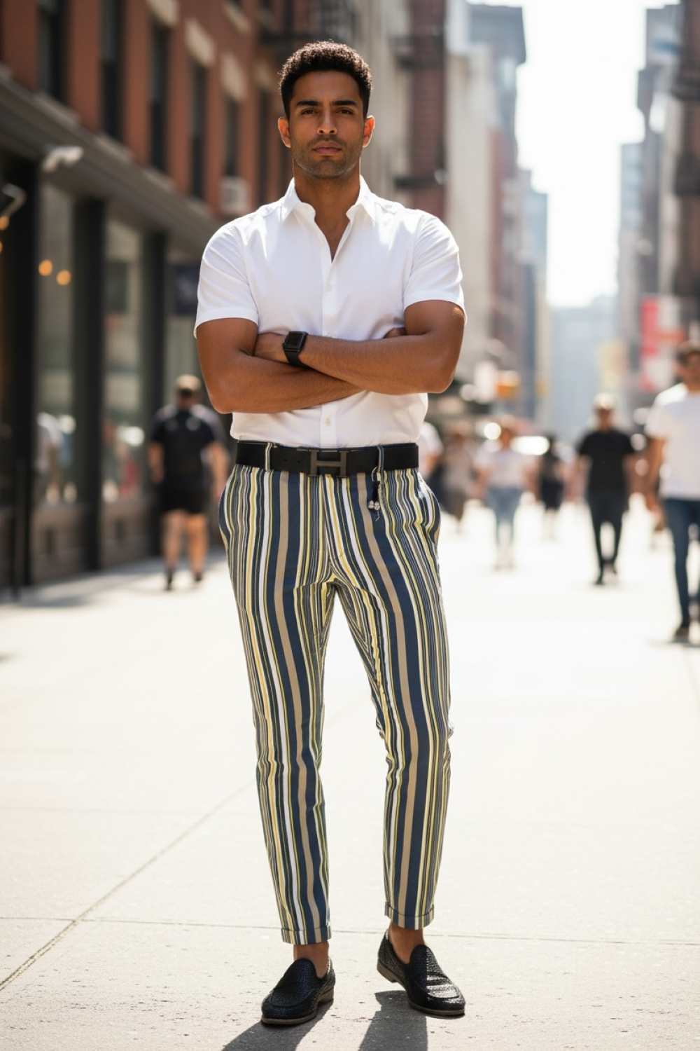 Pantaloni barbati eleganti B9162 7-5