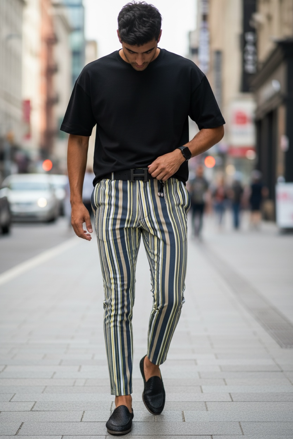 Pantaloni barbati eleganti B9162 7-5