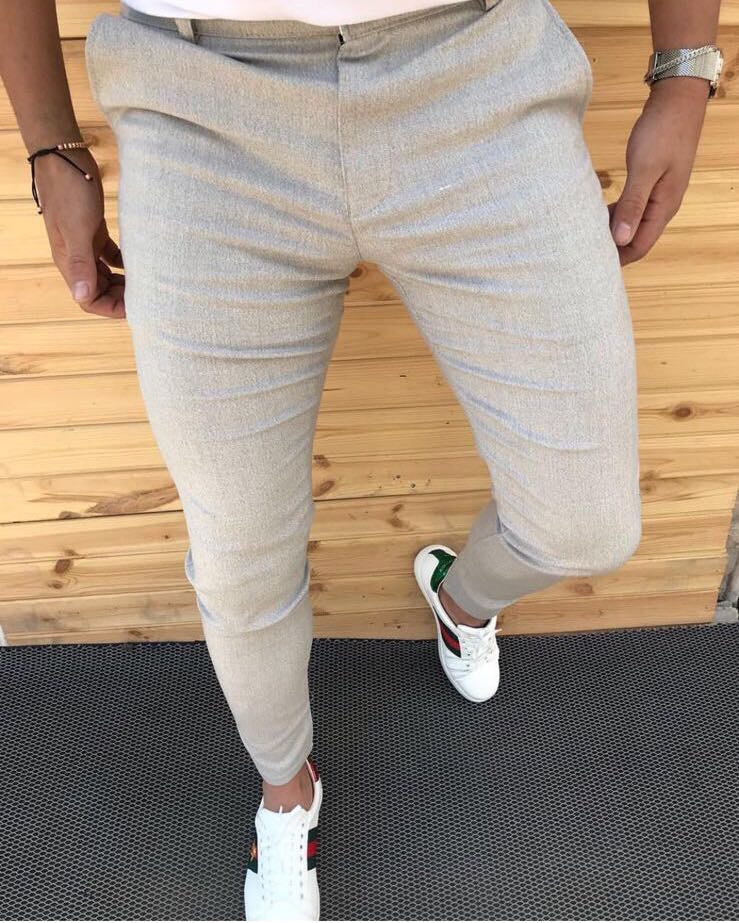 Pantaloni barbati eleganti gri ZR A1523 H9
