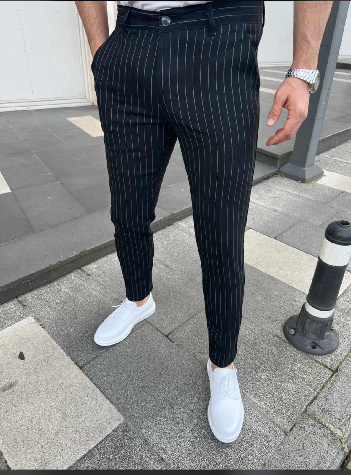 Pantaloni barbati smart casual bleumarin 22223