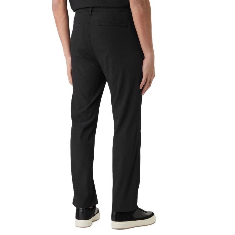 Pantaloni Calvin Klein STRAIGHT SEERSUCKER HALF ELASTIC - poza 2