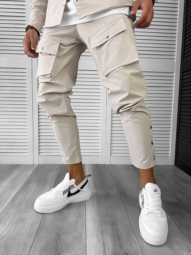 Pantaloni de trening barbati slim fit BEJ 6050 N7-3.1