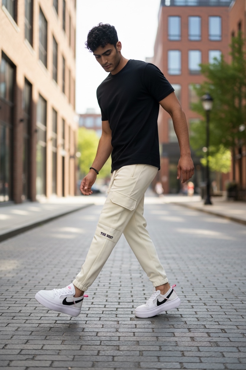 Pantaloni de trening bej 6622 14-3.1
