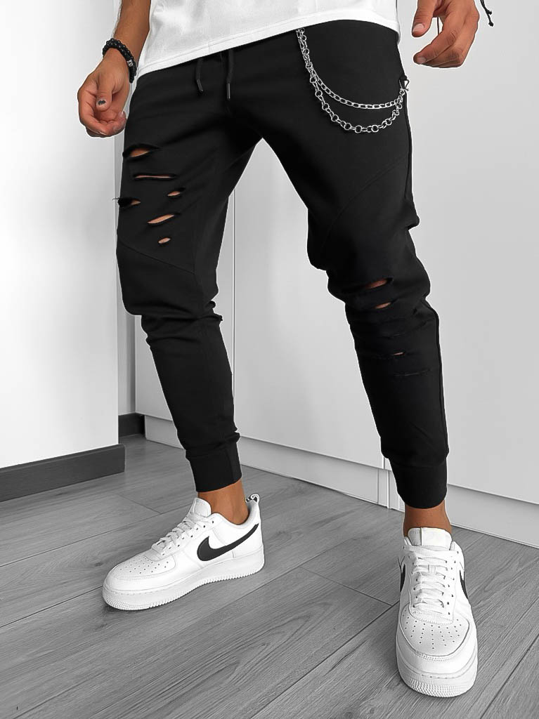 Pantaloni de trening negri 12919 P20-2.1