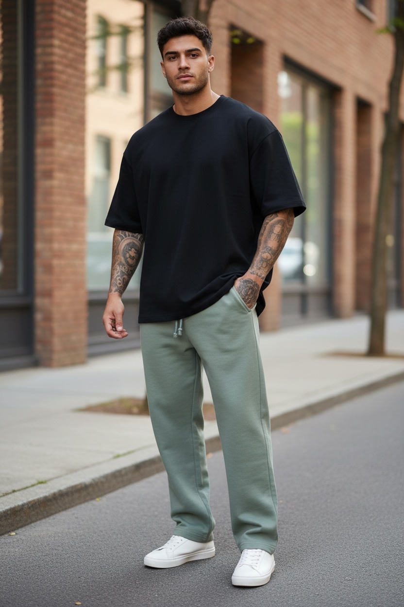 Pantaloni de trening verzi 2564 43-5.2