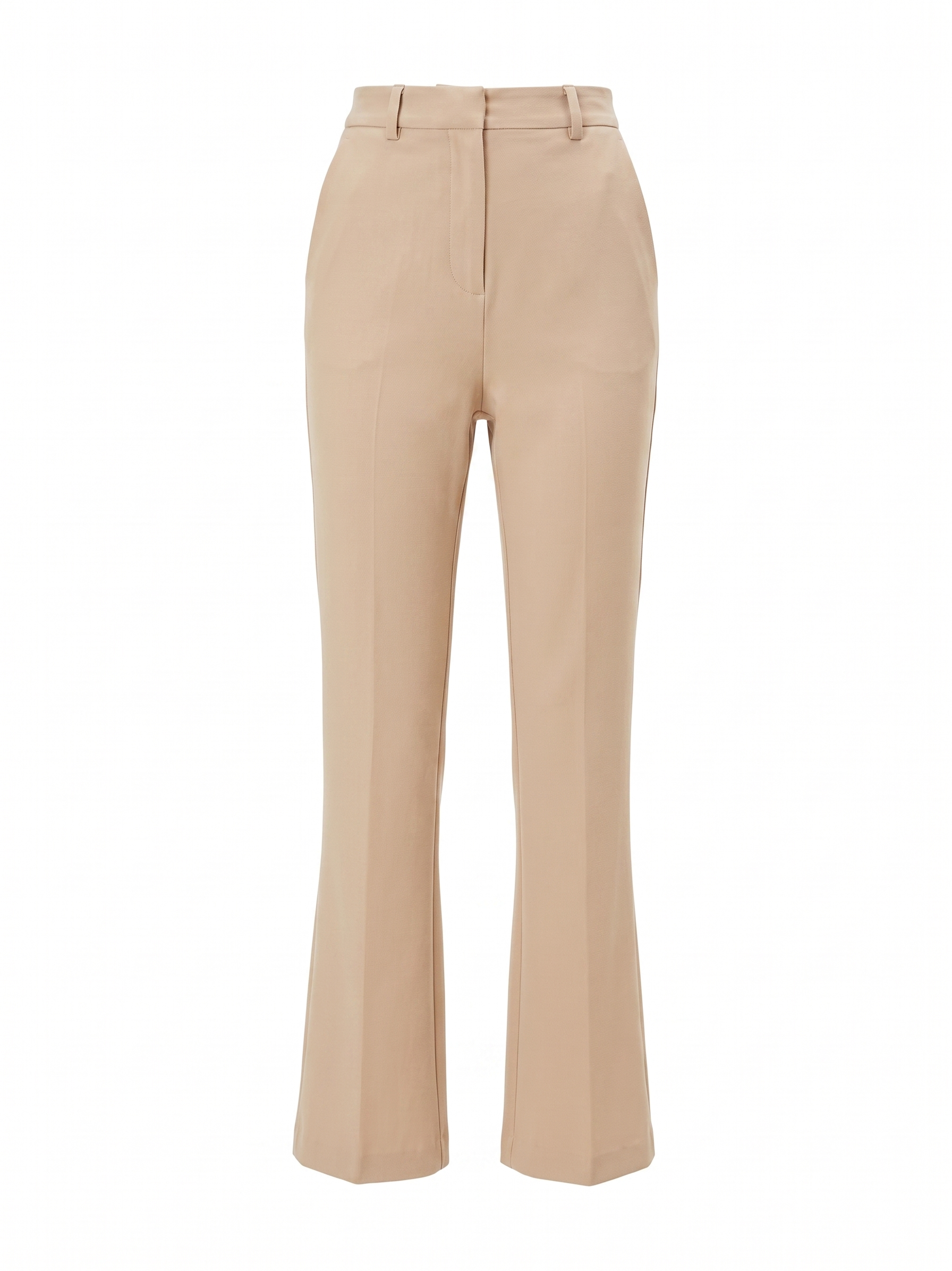 Pantaloni drepți din mix de vâscoză ORSAY beige - 42