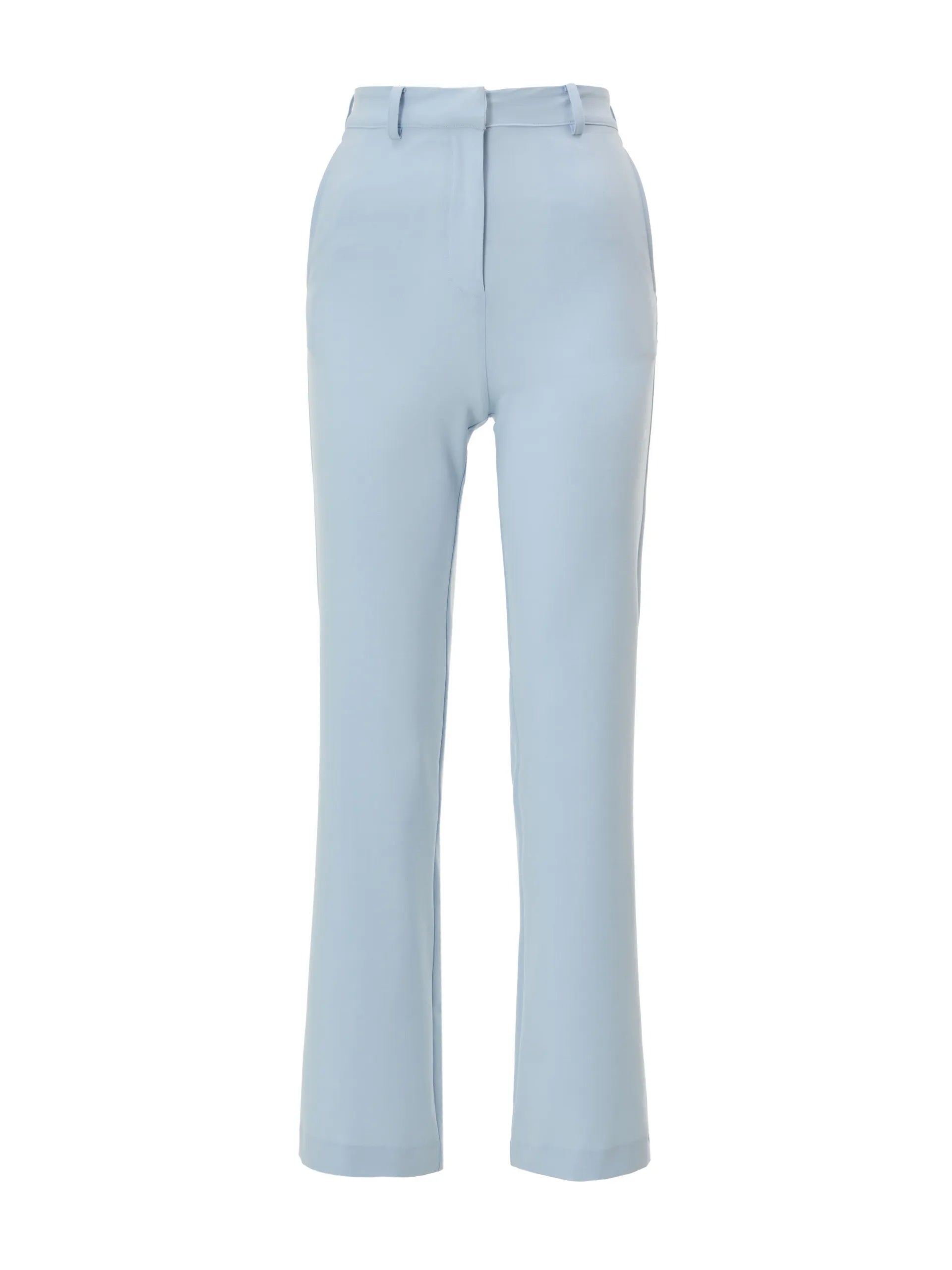 Pantaloni drepți din mix de vâscoză ORSAY bleu - 40