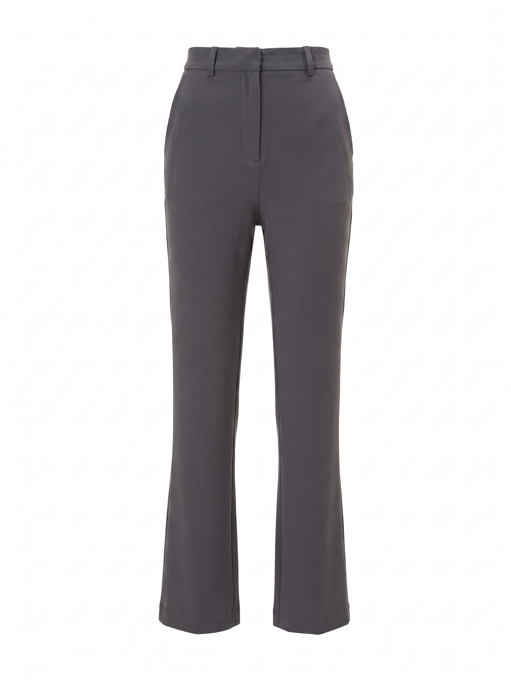 Pantaloni drepți din mix de vâscoză ORSAY gri/dark - 34