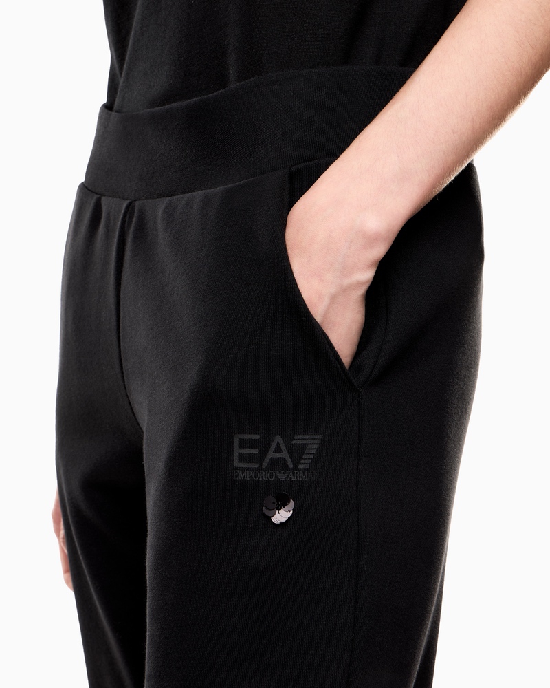 Pantaloni EA7 TRAIN LOGO SERIES W PANTS CRYSTAL - poza 3