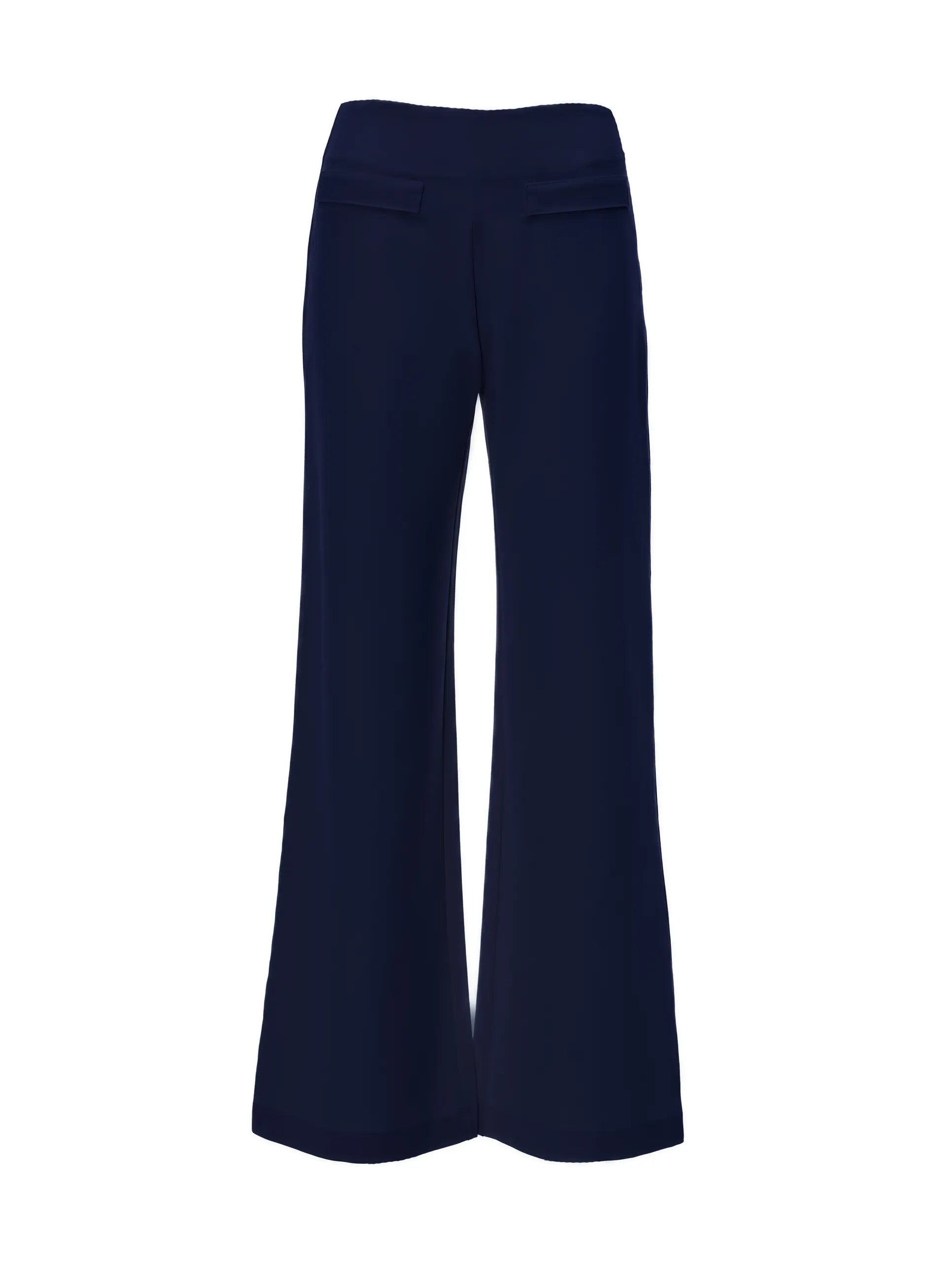 Pantaloni evazați cu clapetă buzunare ORSAY bleumarin - 34
