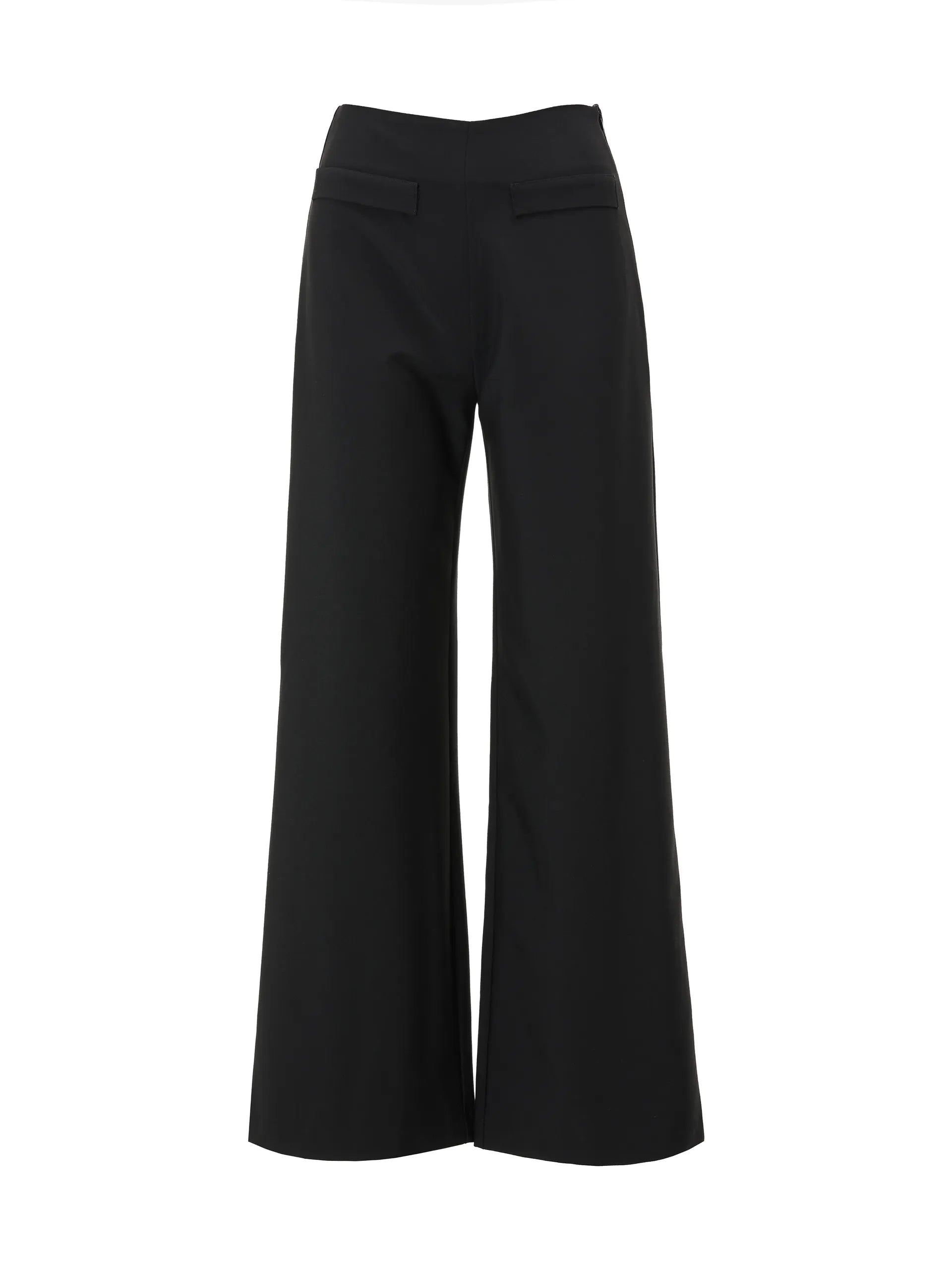 Pantaloni evazați cu clapetă buzunare ORSAY negru - 38