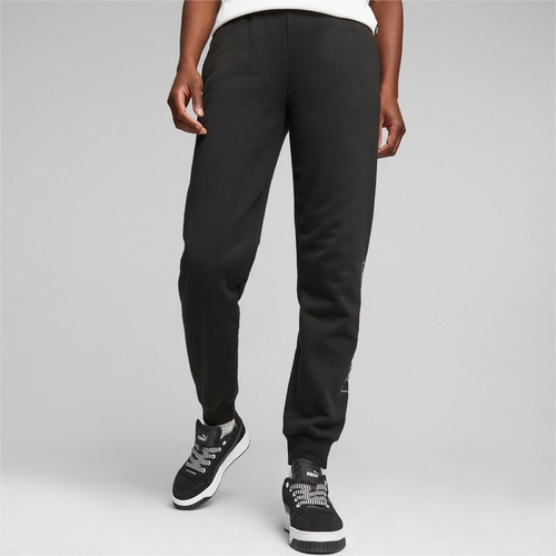 Pantaloni femei Puma Logo Printed Elastic Waist Active Joggers 67595601 - poza 3