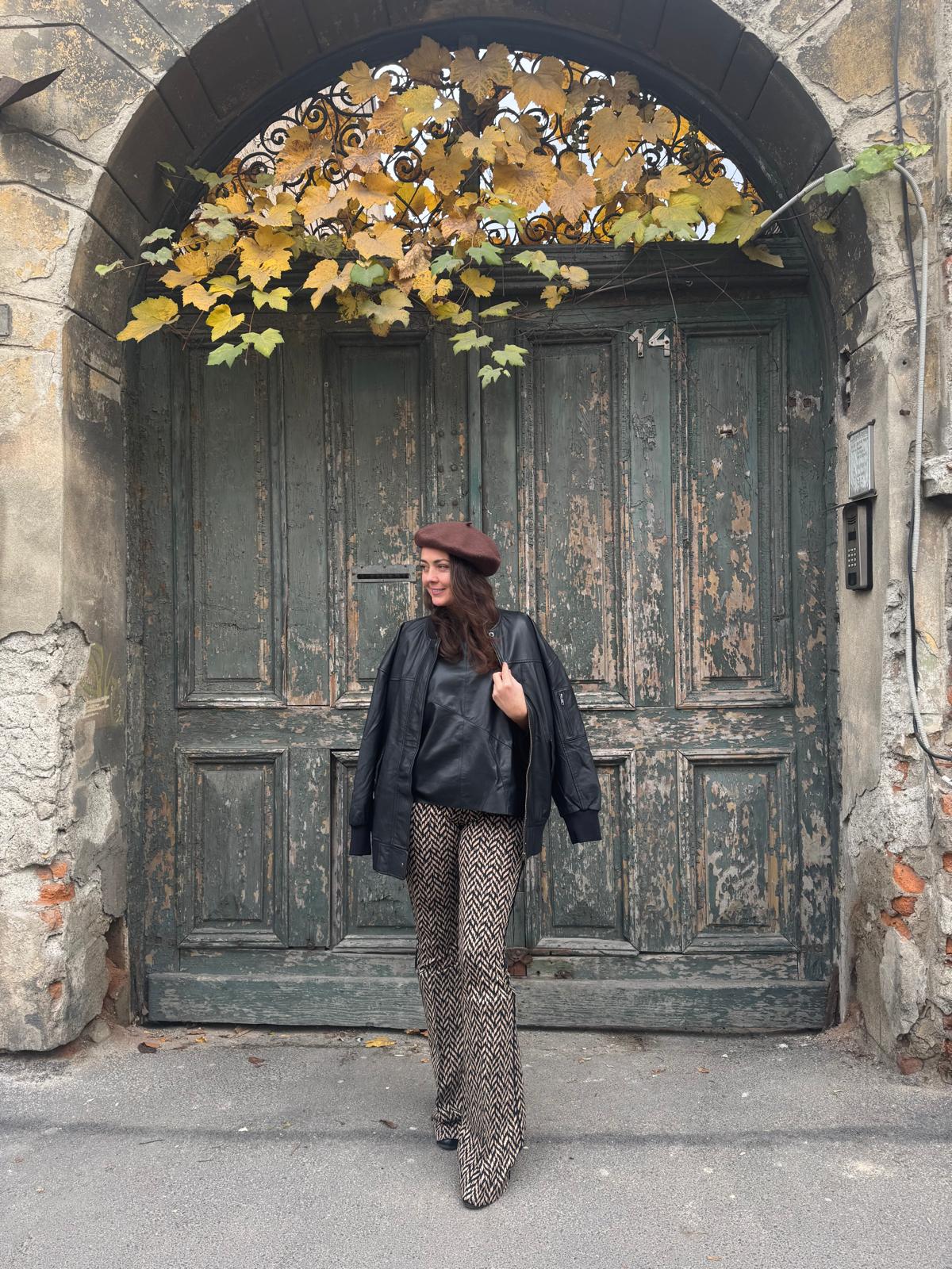Pantaloni Flare Print Nenette - S INTL