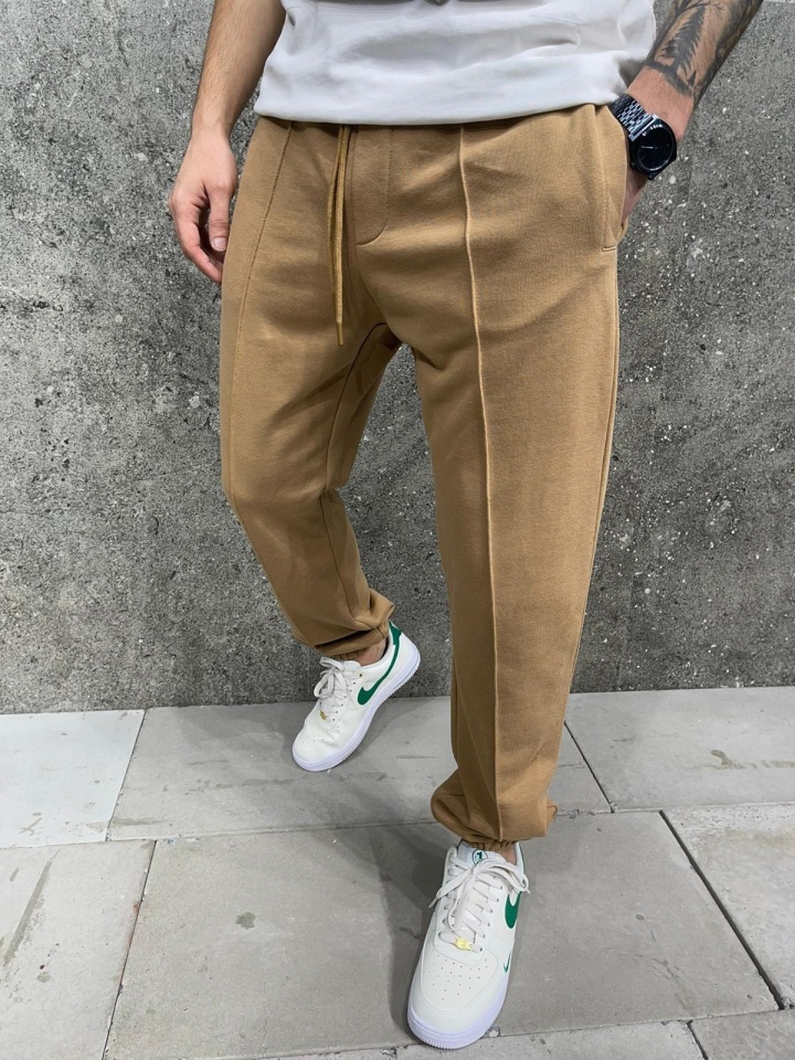 PANTALONI JOGGER FIT BEIGE BGAS1148(AJ6269) (MĂRIME: XL)