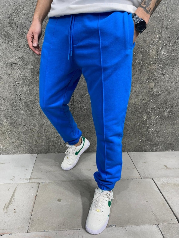 PANTALONI JOGGER FIT SAKS-BLUE BGAS1146(AJ6269) (MĂRIME: XL)